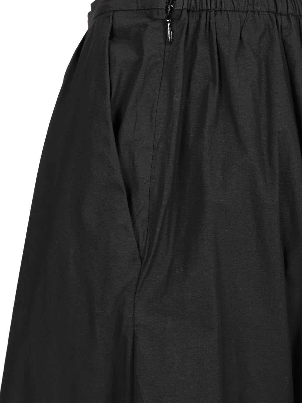 Forte Forte Lace Paneled Floral Skirt In Black