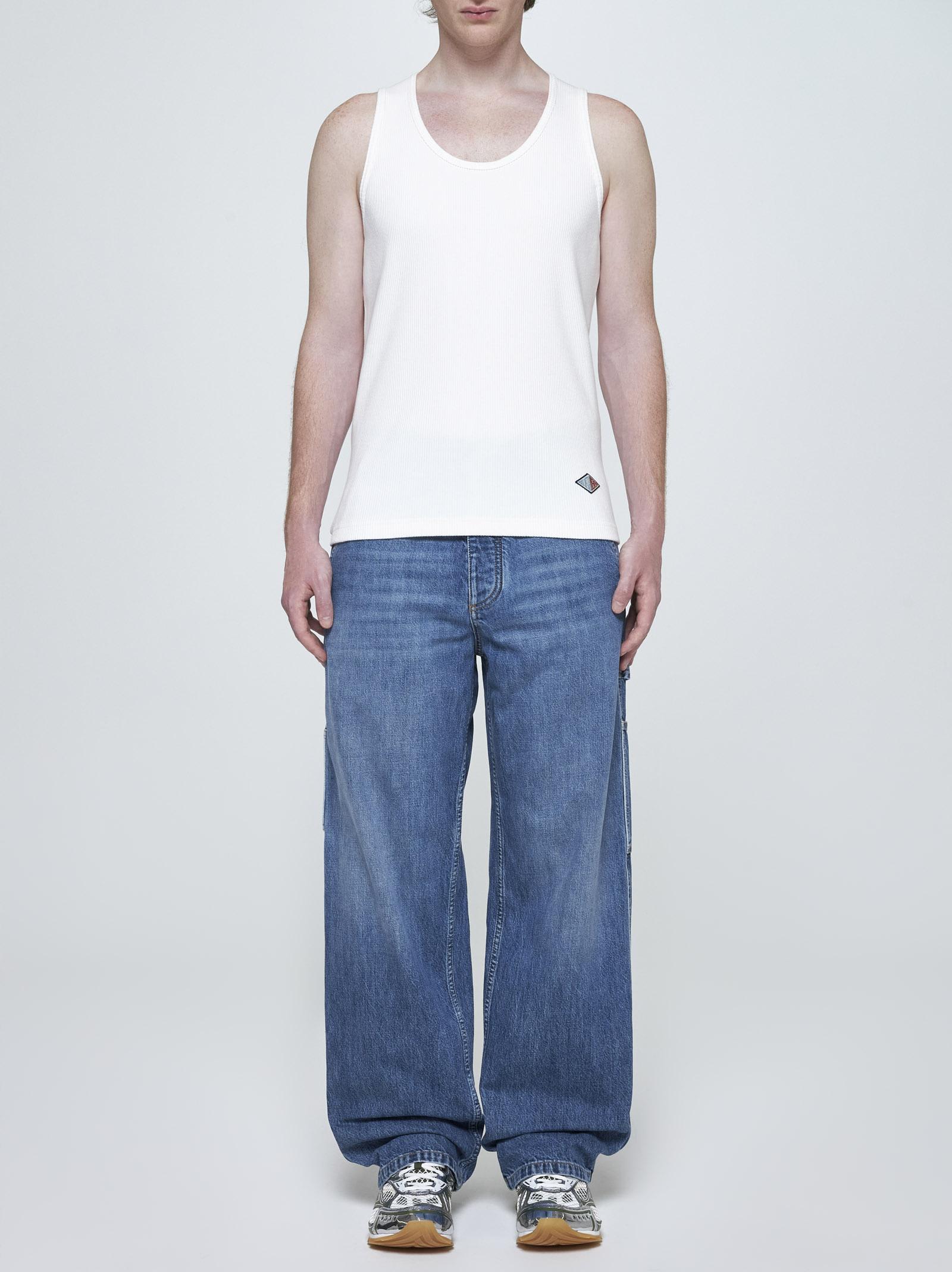 Shop Bottega Veneta Cargo Jeans In Blu