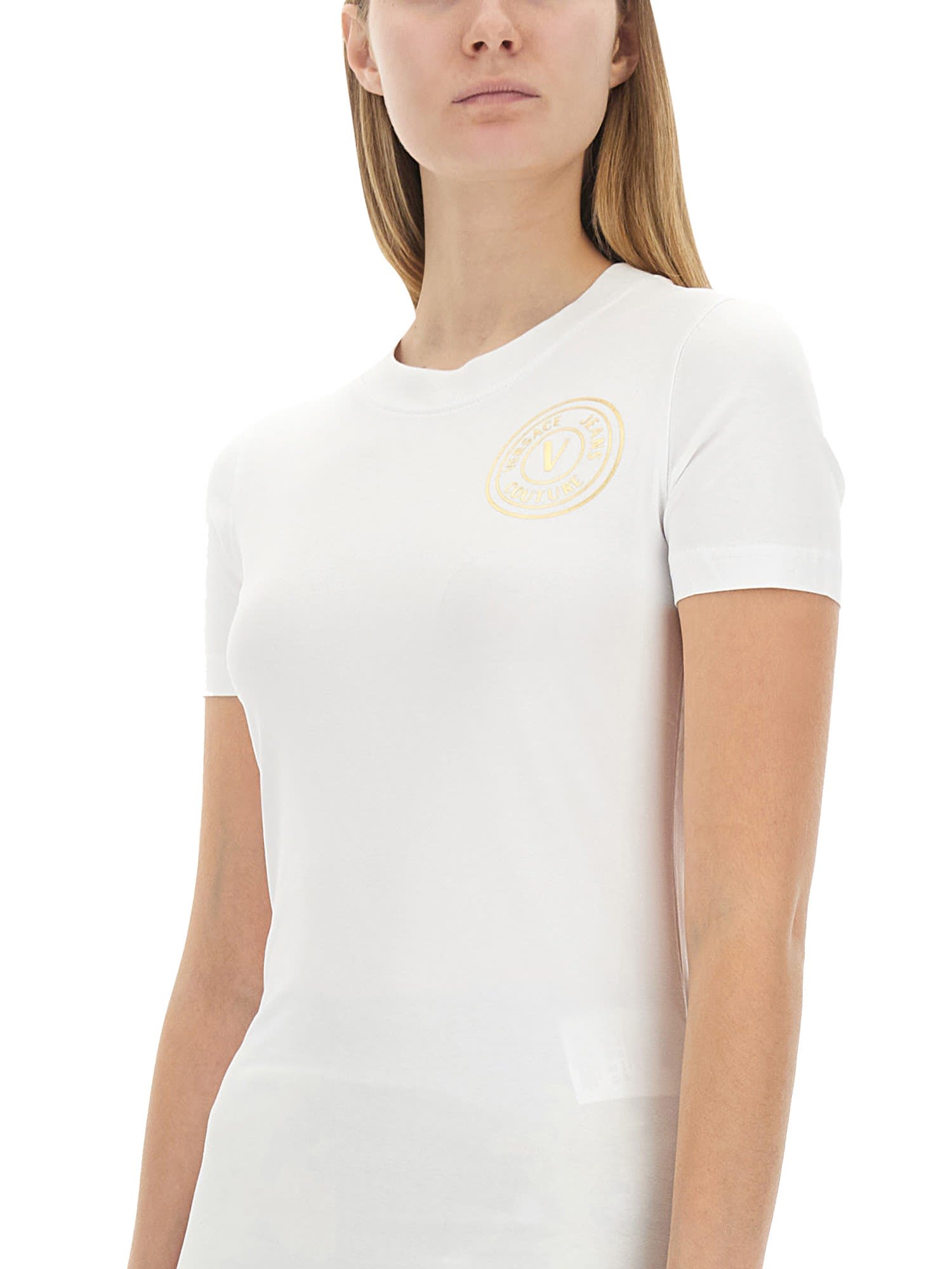 Versace Jeans Couture T-shirt With Logo In G03
