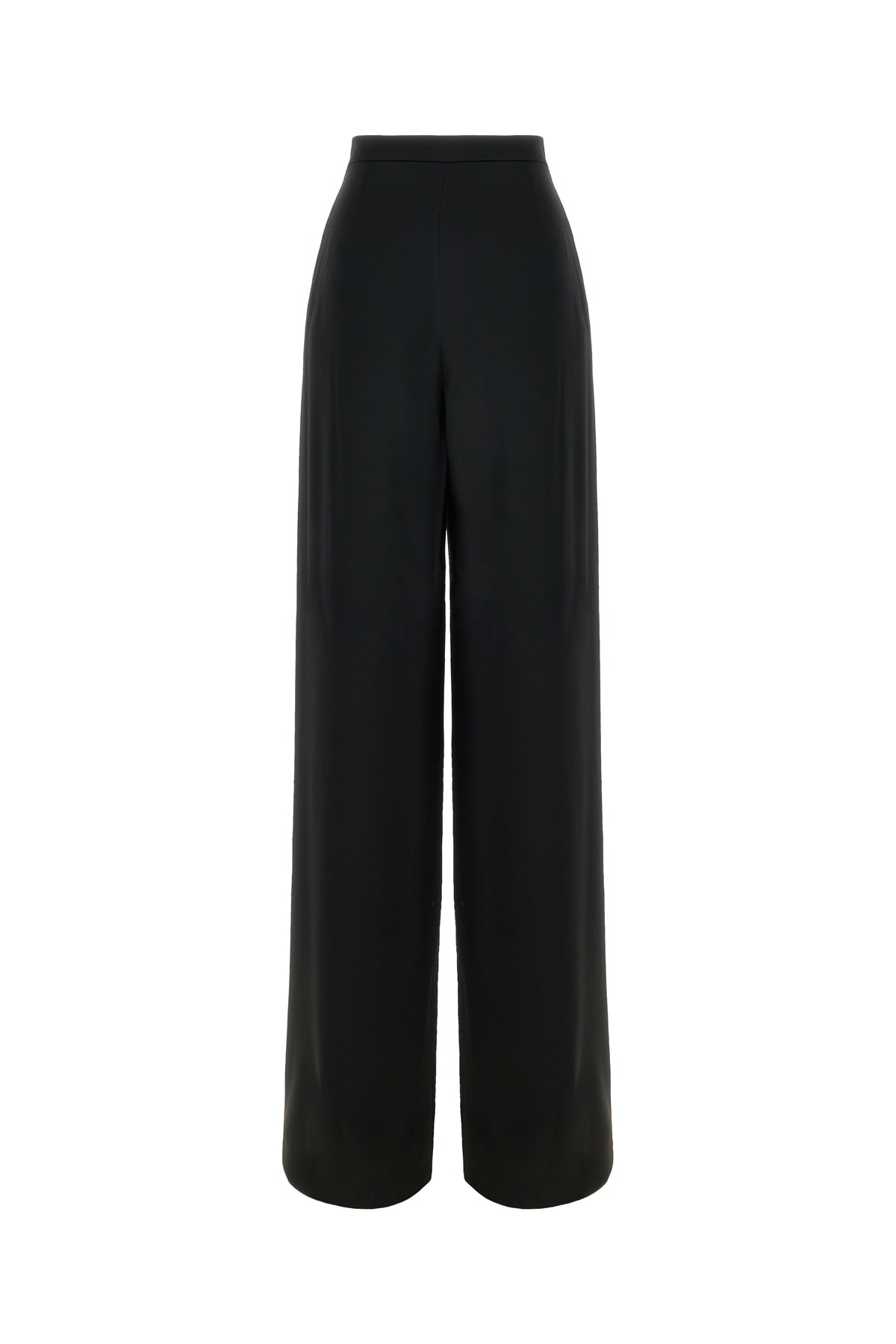 Shop Max Mara Black Acetate Blend Pant In 015