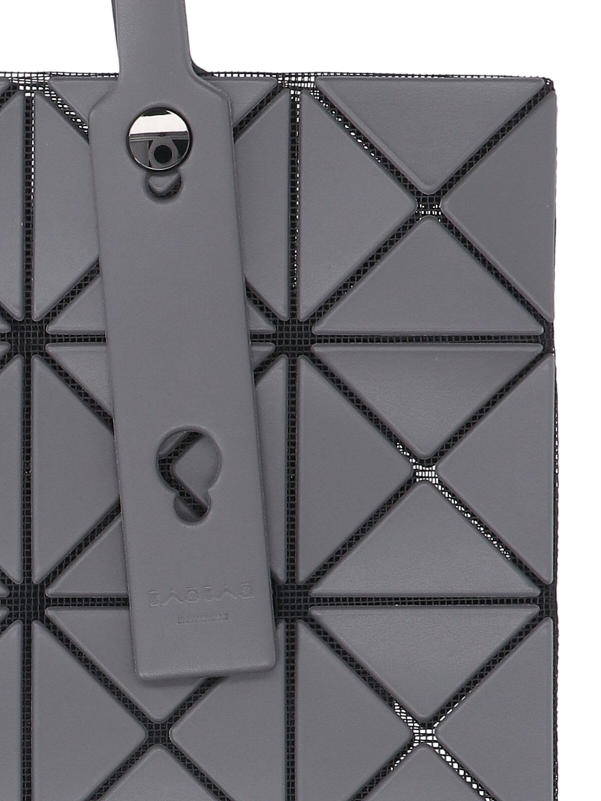 Bao Bao Issey Miyake Geometric Tote Bag With Structured Top Handles In Gray