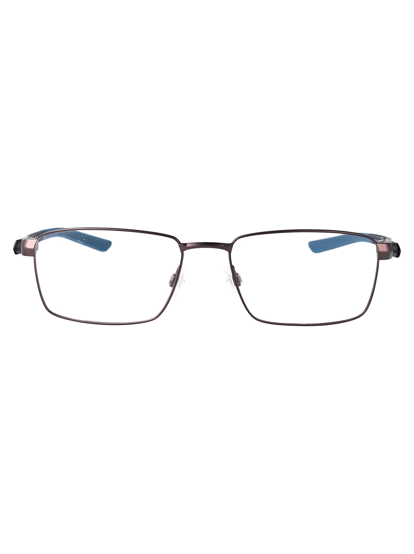 Nike Satin Gunmetal Metal Glasses In Gray