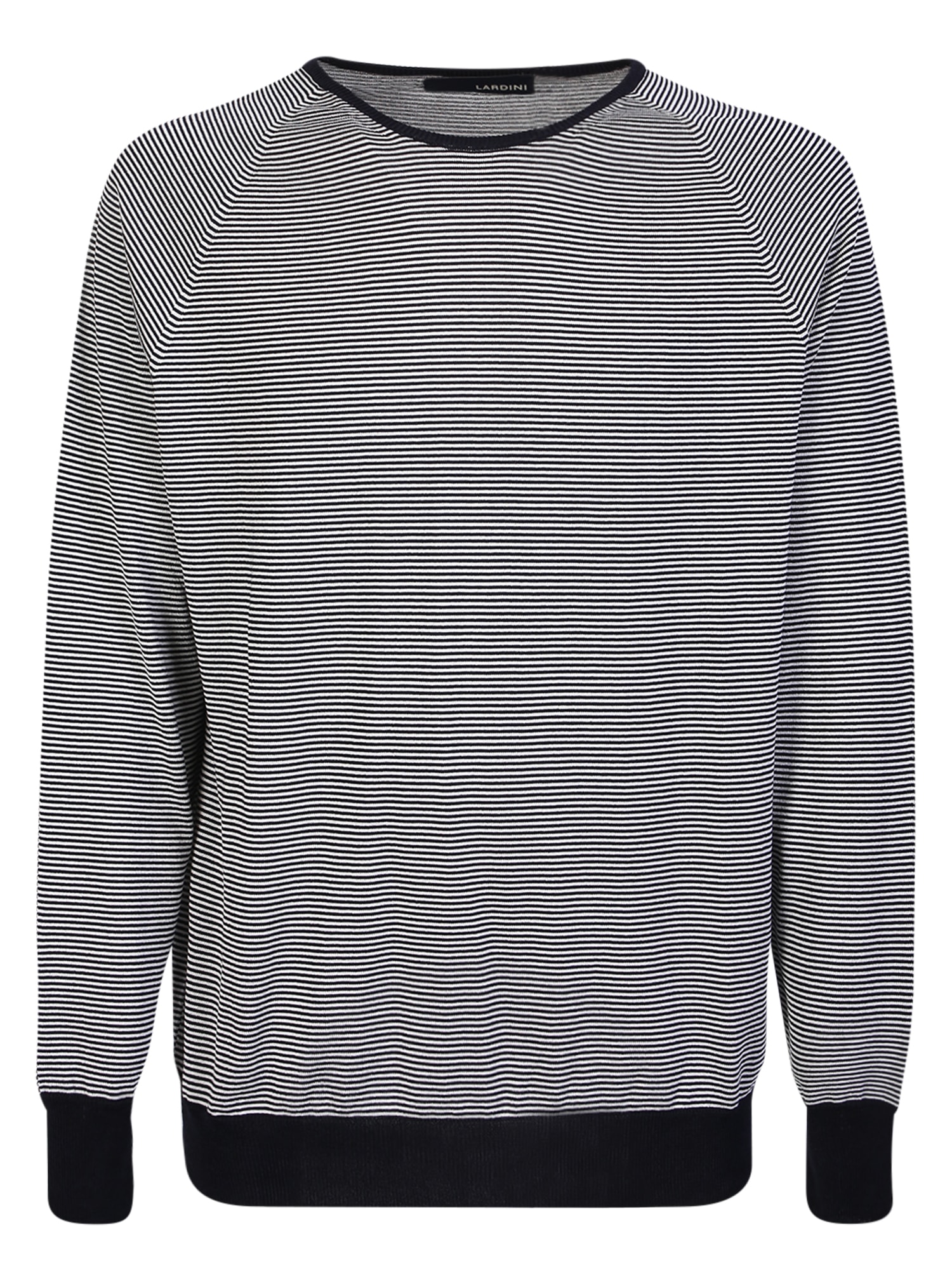 Shop Lardini Striped Blue Sweatshirt