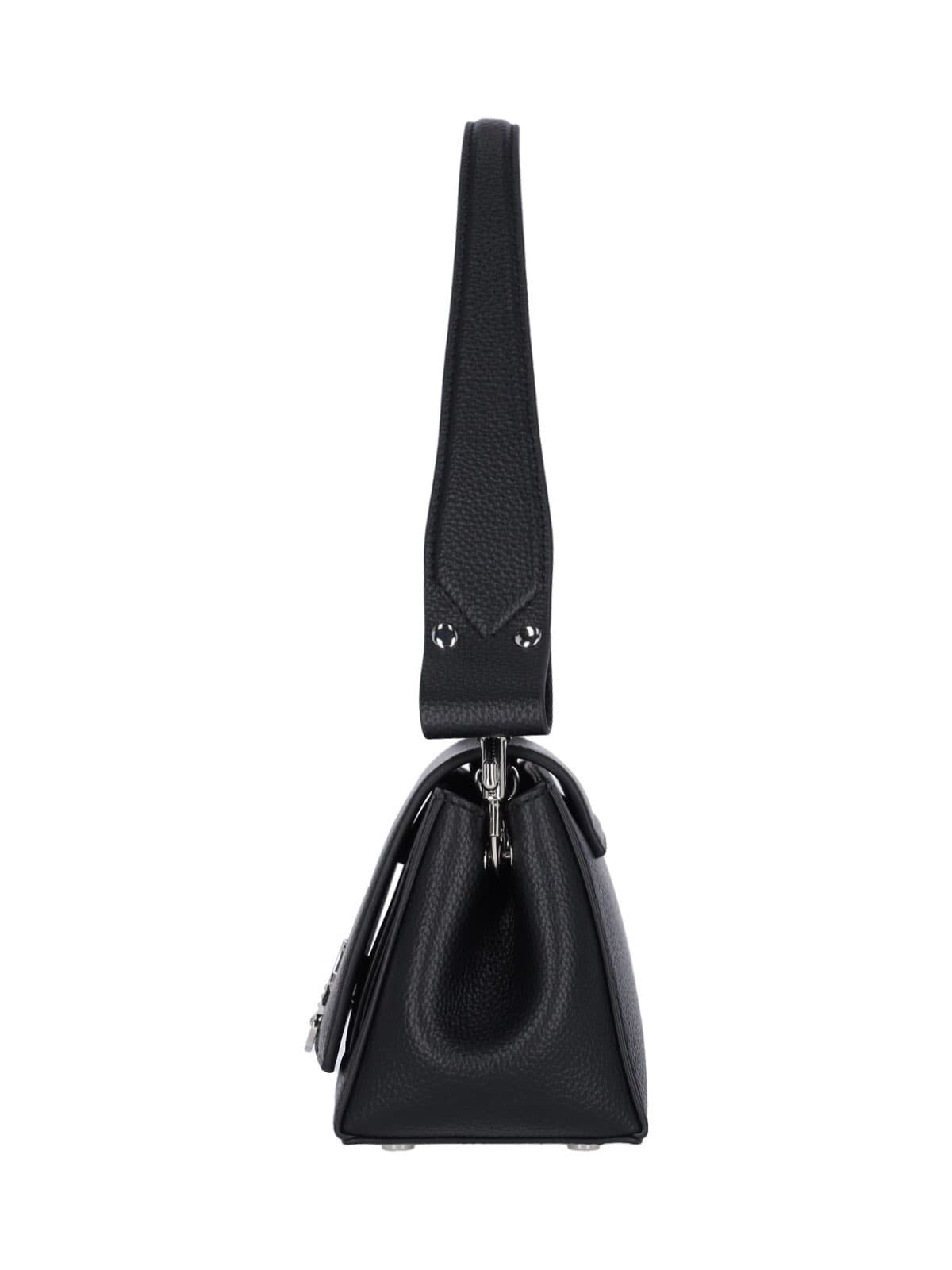 Vivienne Westwood Hazel Black Handbag With Front Orb Logo In Faux Leather Woman In Black