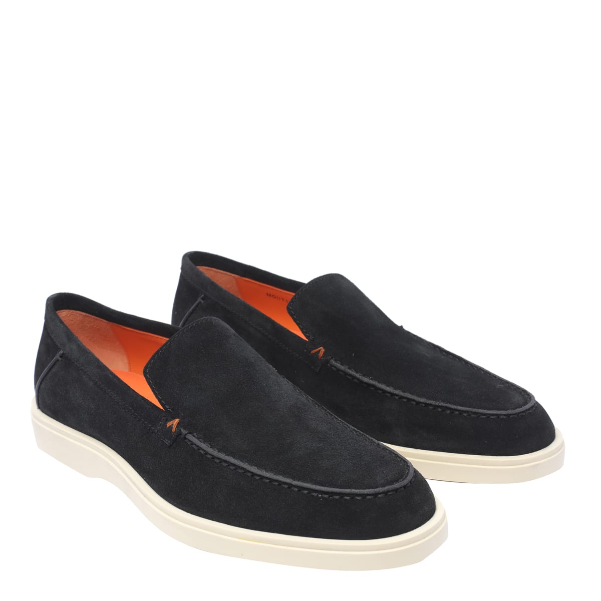 Shop Santoni Botanist Loafers In Black