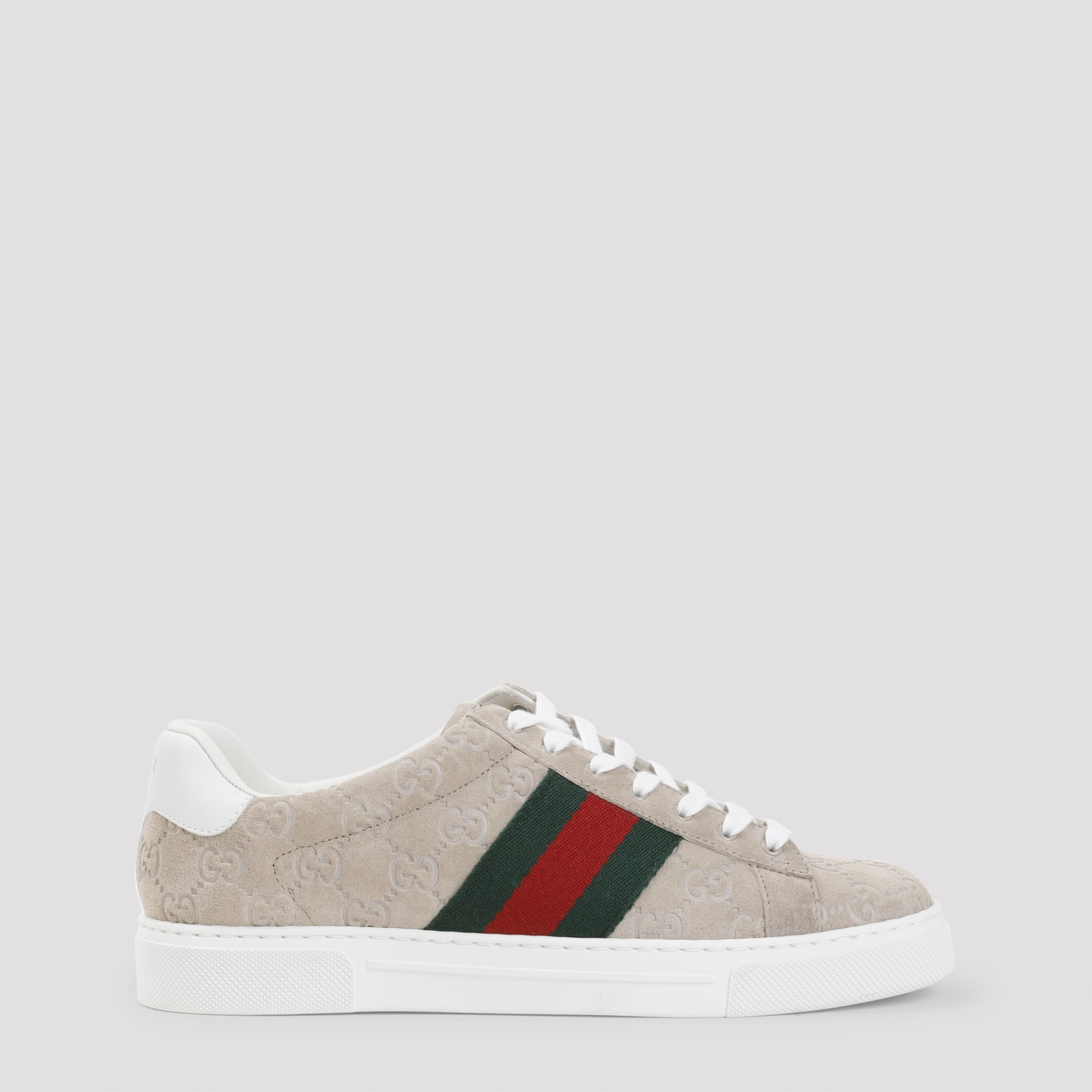 Shop Gucci Ace Sneakers In Oatmeal Oat Vrv