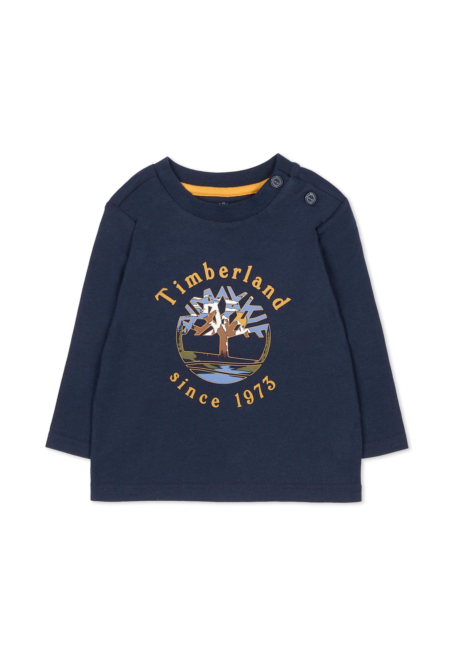 Timberland Blue T-shirt For Baby Boy With Logo In Blue