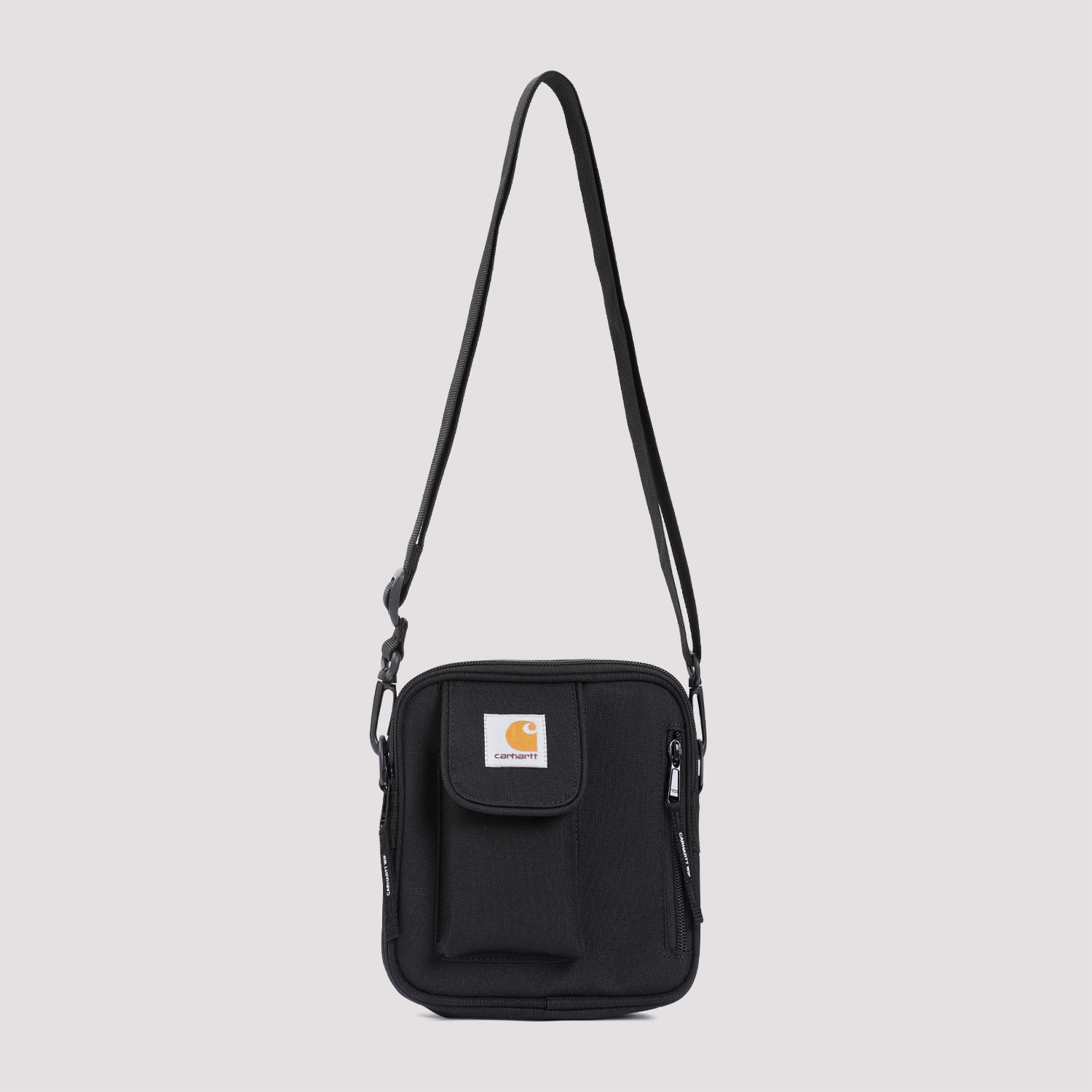 Carhartt Essentials Logo Patch Messenger Bag In Black