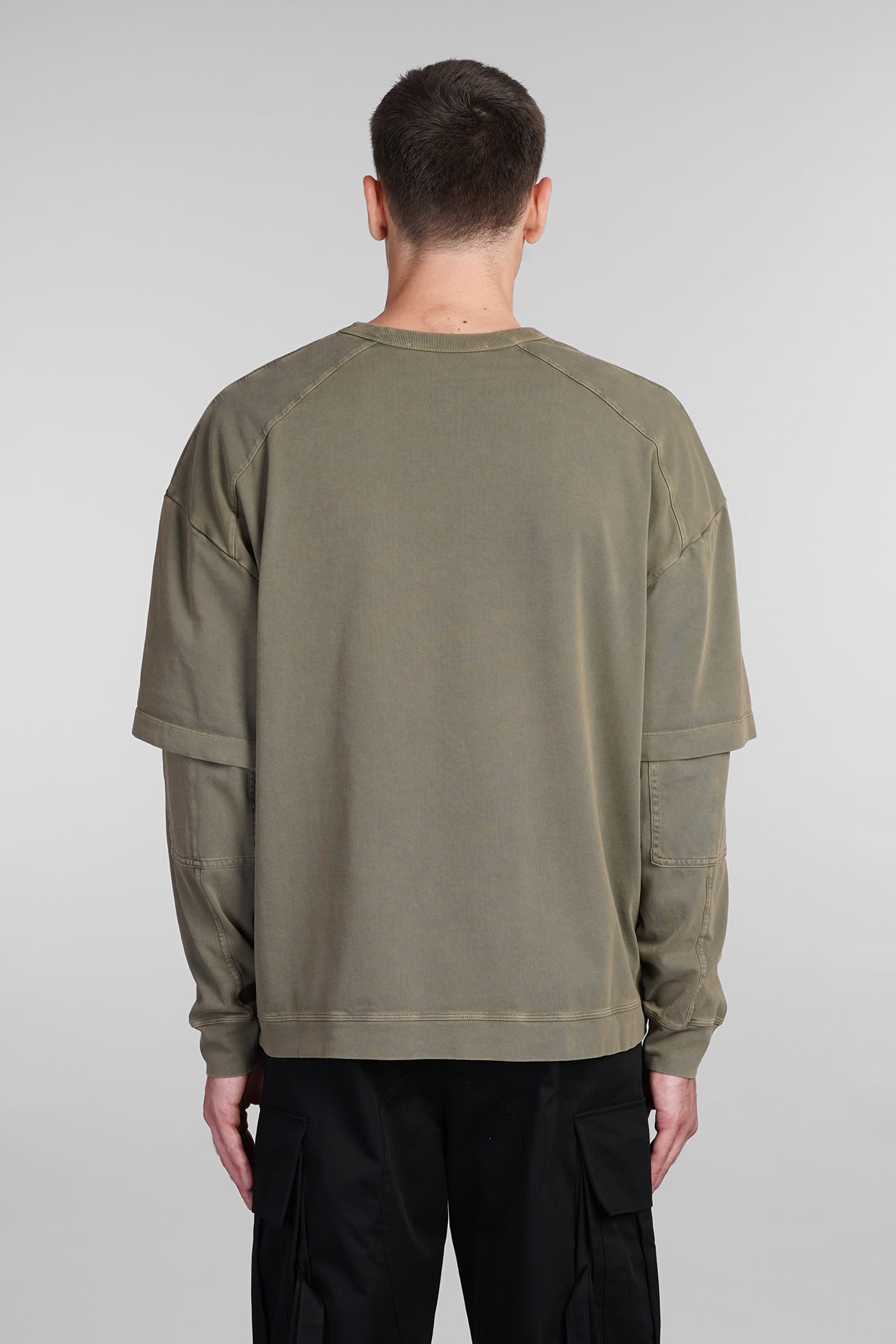 Shop Darkpark Theo T-shirt In Green Cotton