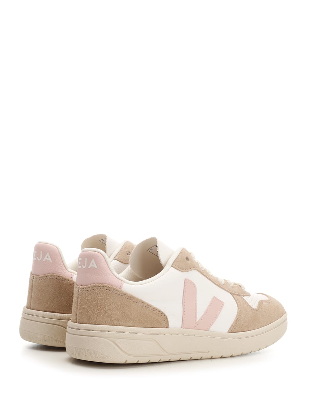 Shop Veja V-10 Sneaker In Extra White Petale Sahara