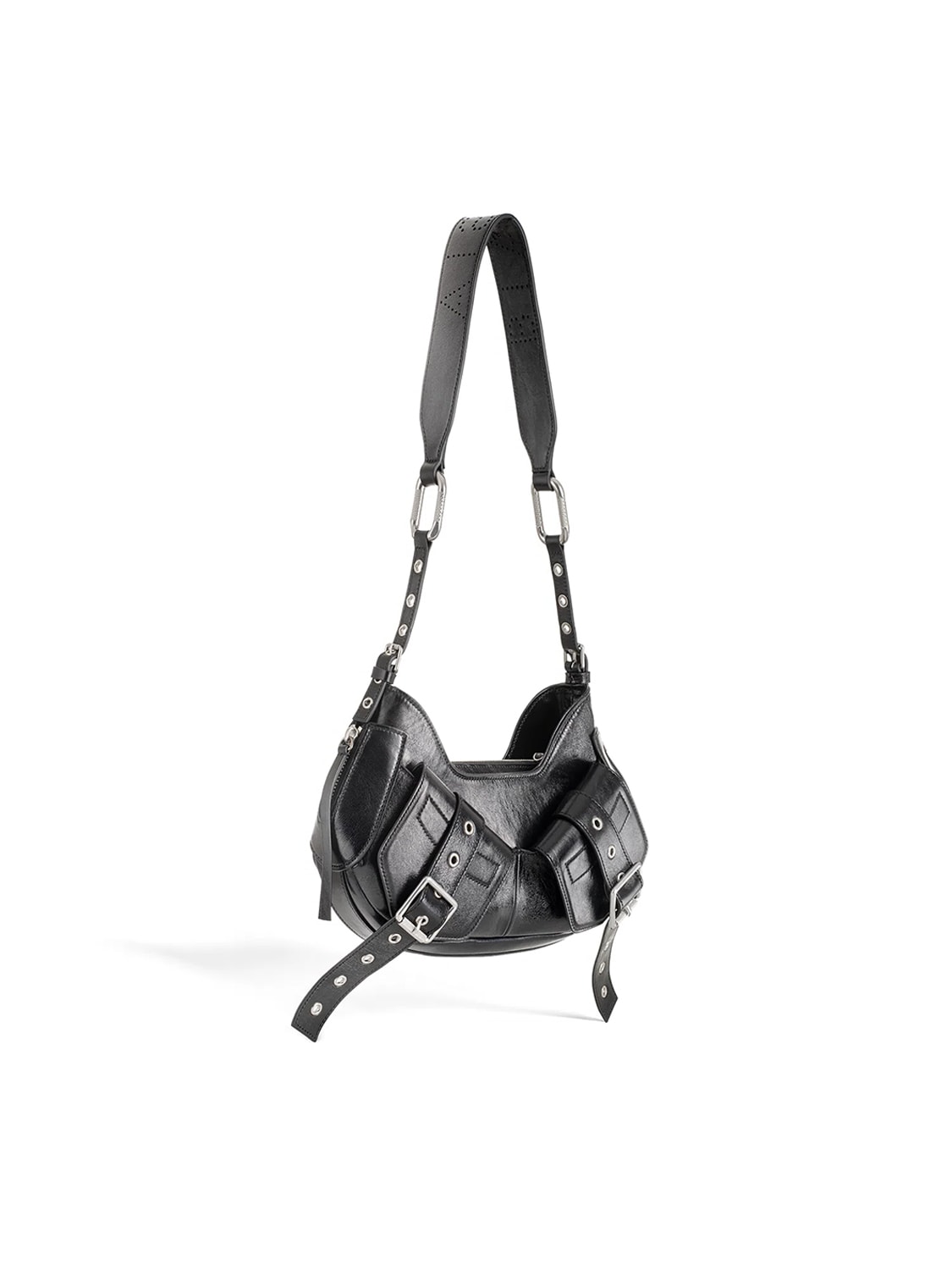 Shop Biasia Y2k Shoulder Bag In Black