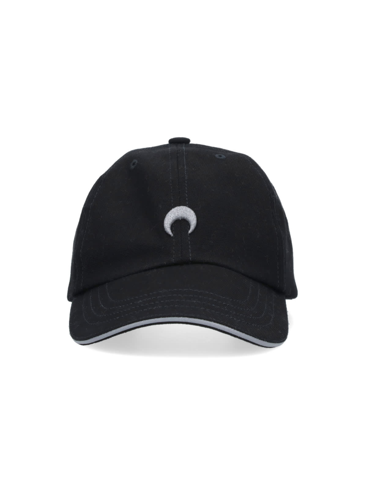 Shop Marine Serre Logo Baseball Cap In Black