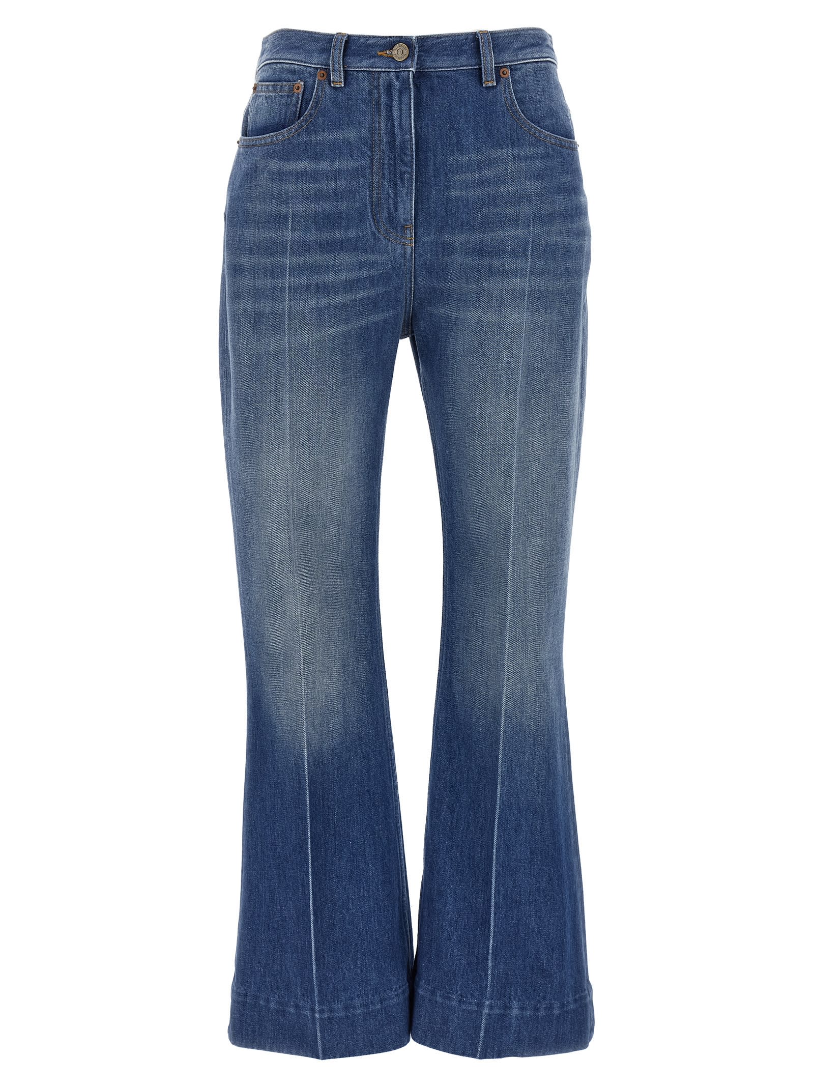 Valentino Garavani Flared Jeans In Blue