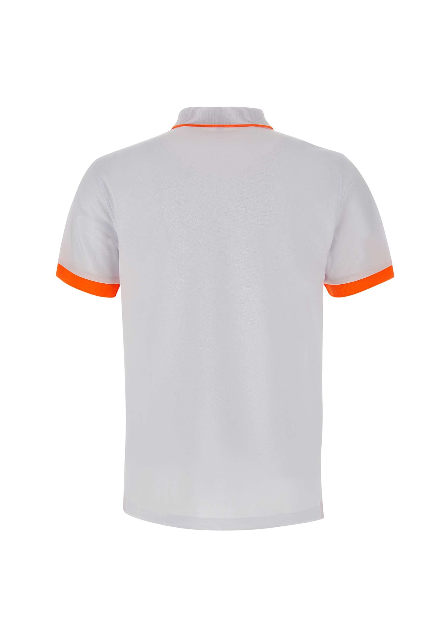 Shop Sun 68 Small Stripe Cotton Polo Shirt In White