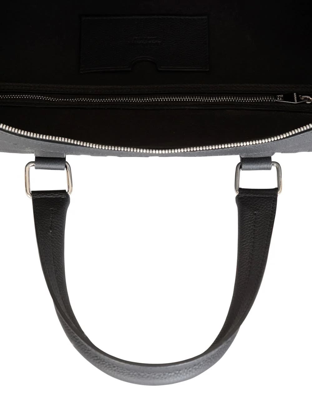 Shop Balmain Black Monogrammed Travel Bag In Opa Noir