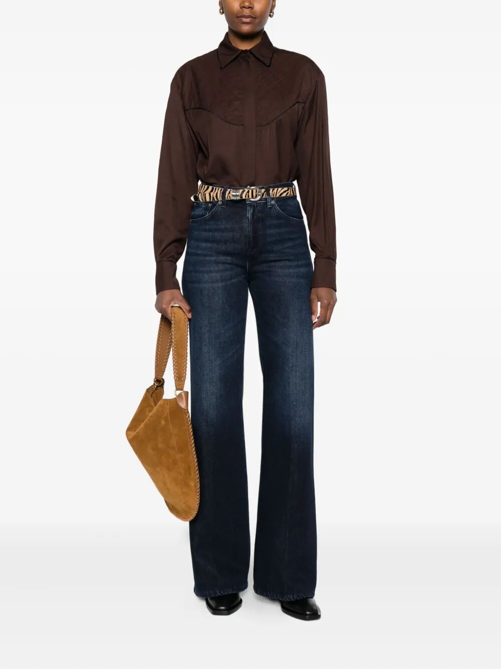 Dondup Straight-leg Jeans With Mid-rise Waist In Blue