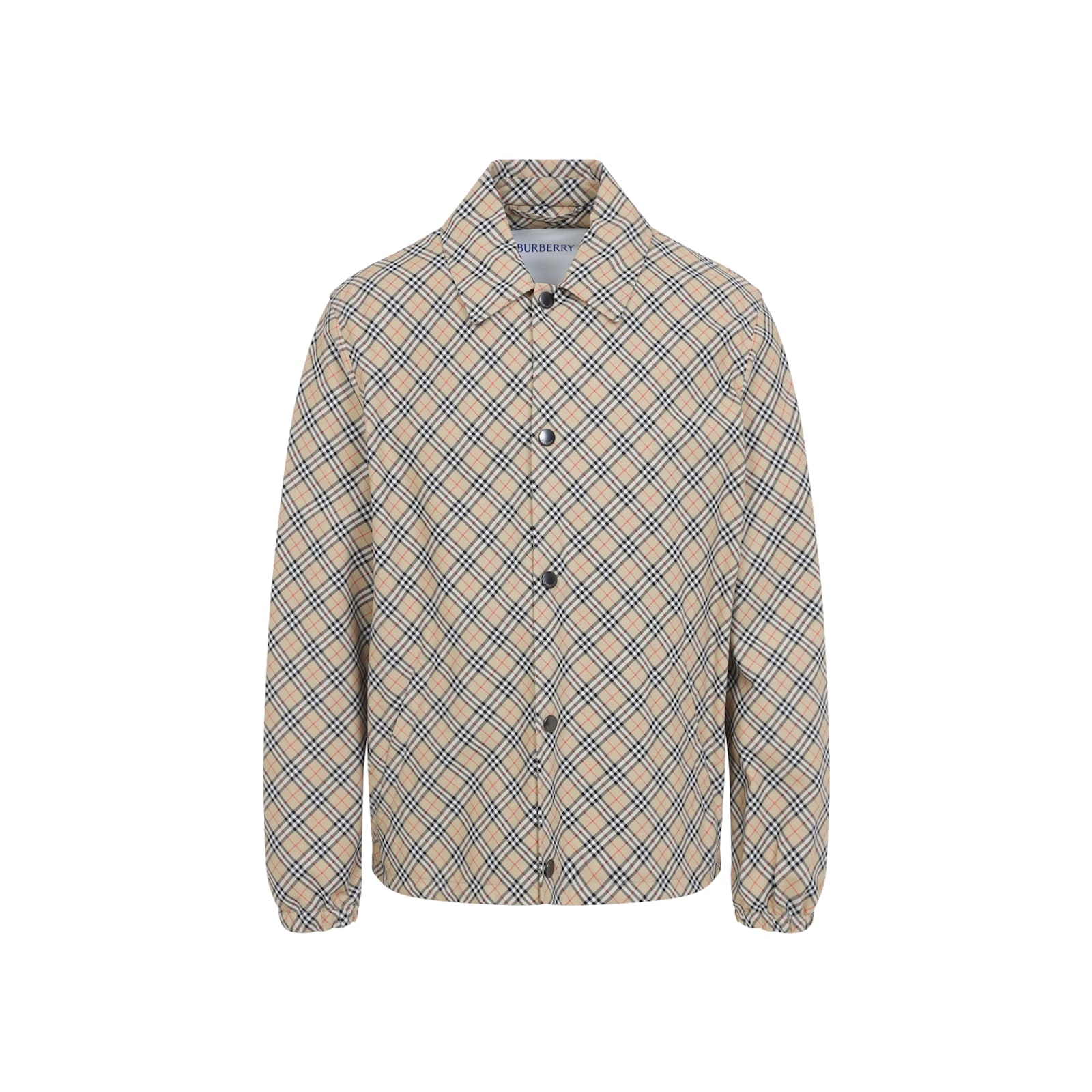 Burberry Slindon Check Jacket Men In Neutral