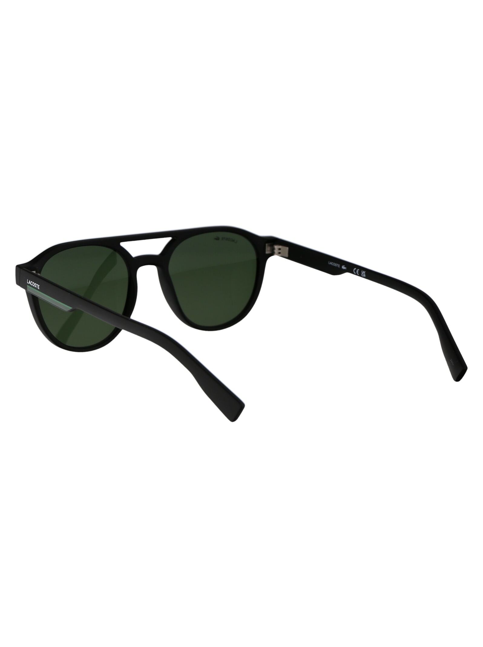 Shop Lacoste L6008s Sunglasses In 002 Matte Black