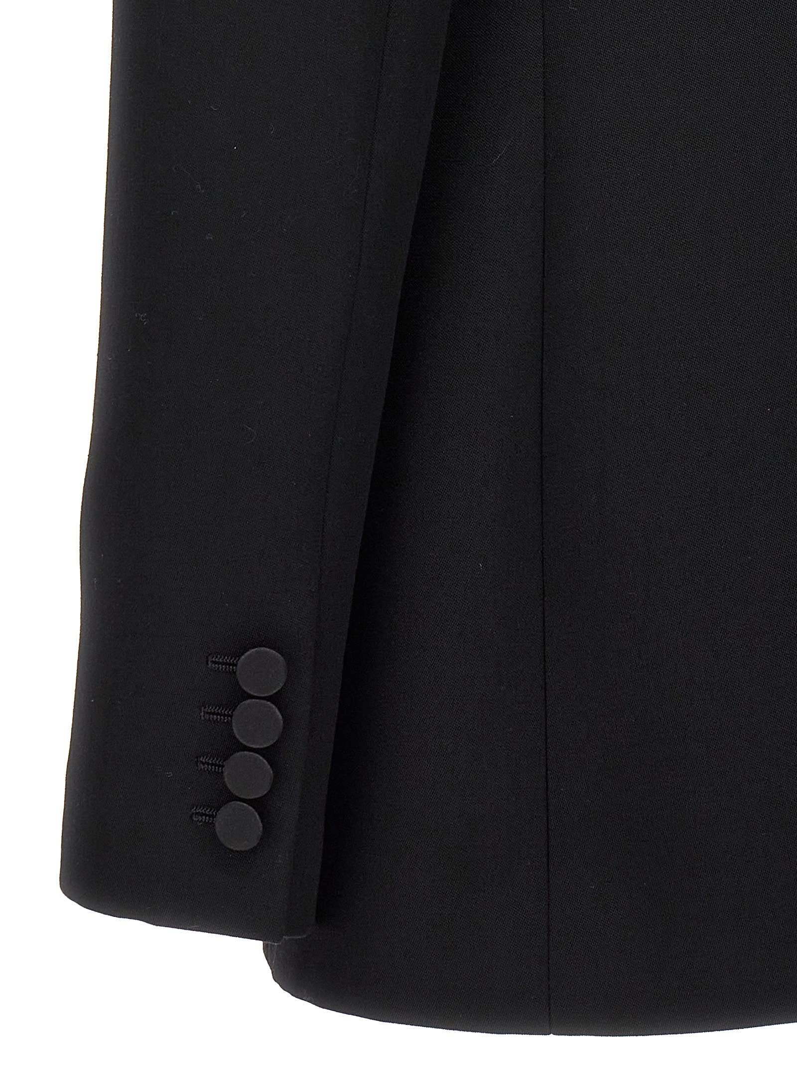 Saint Laurent Leger Armure Blazer And Suits In Noir
