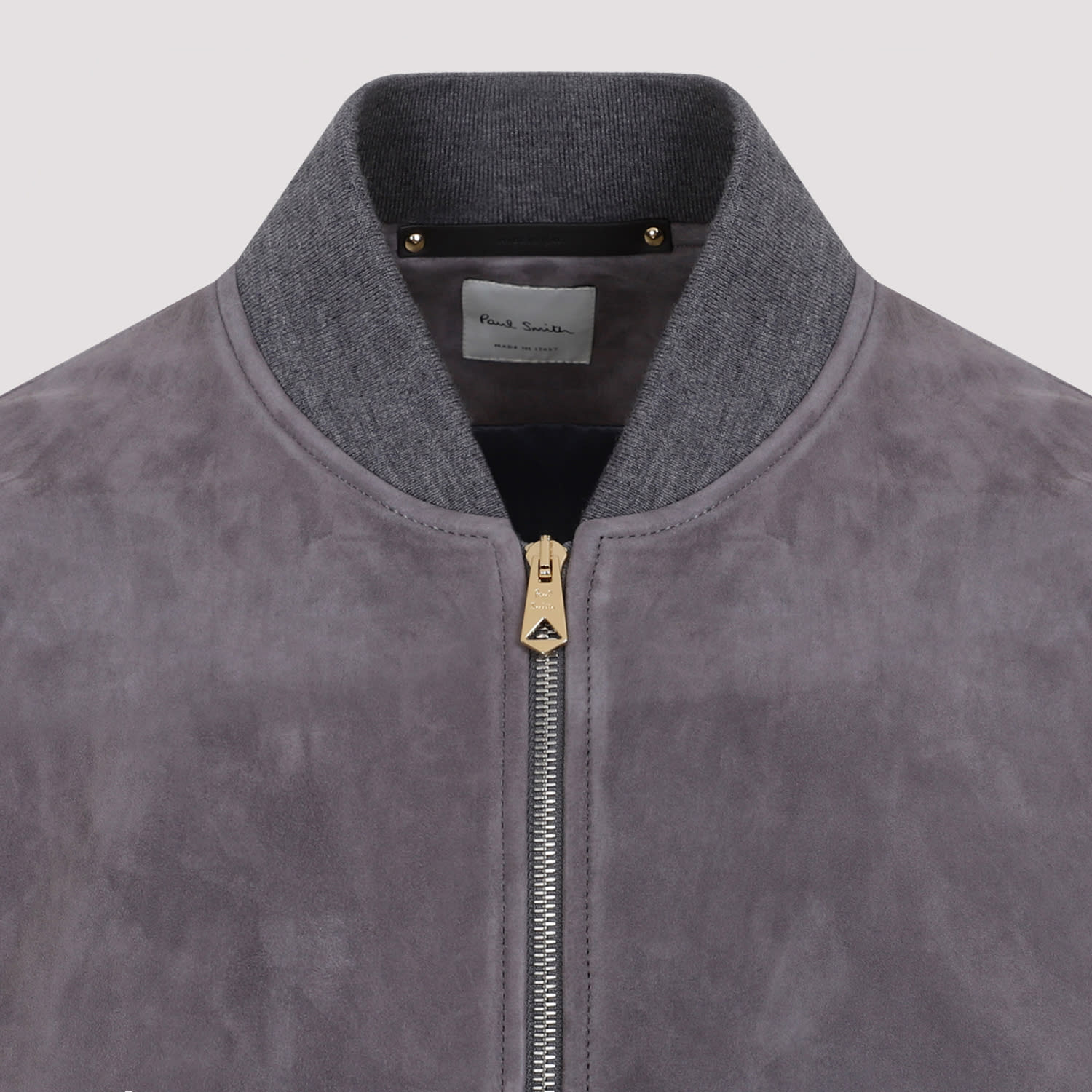 Shop Paul Smith Regular Fit Suede Bomber Jacket In B Mauve