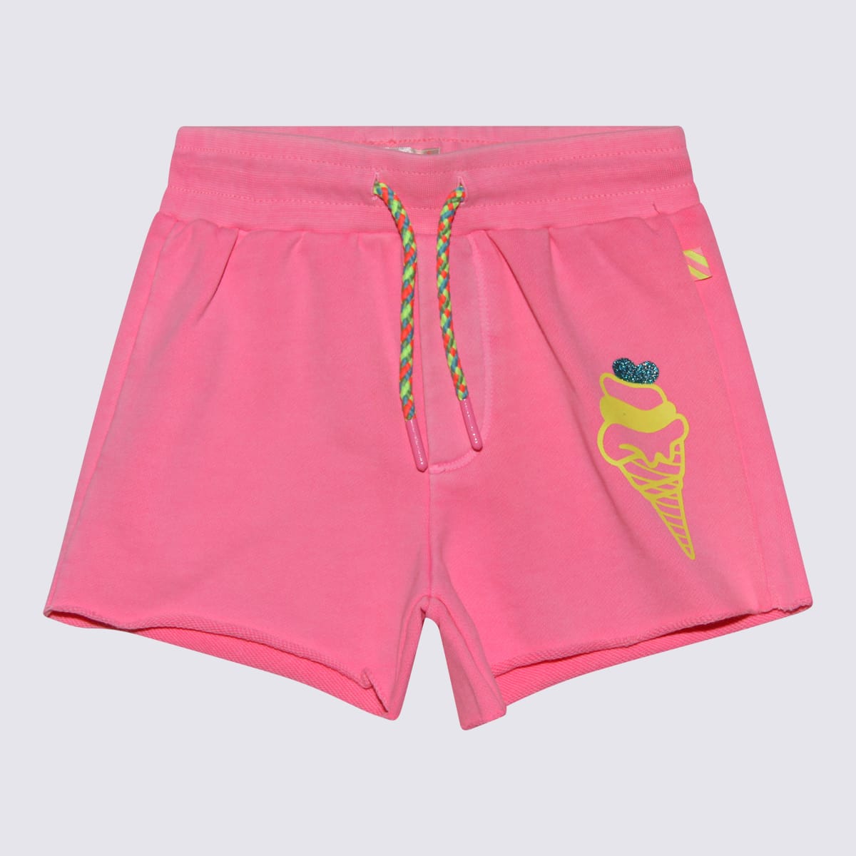 Billieblush Kids' Pink Multicolour Cotton Track Shorts