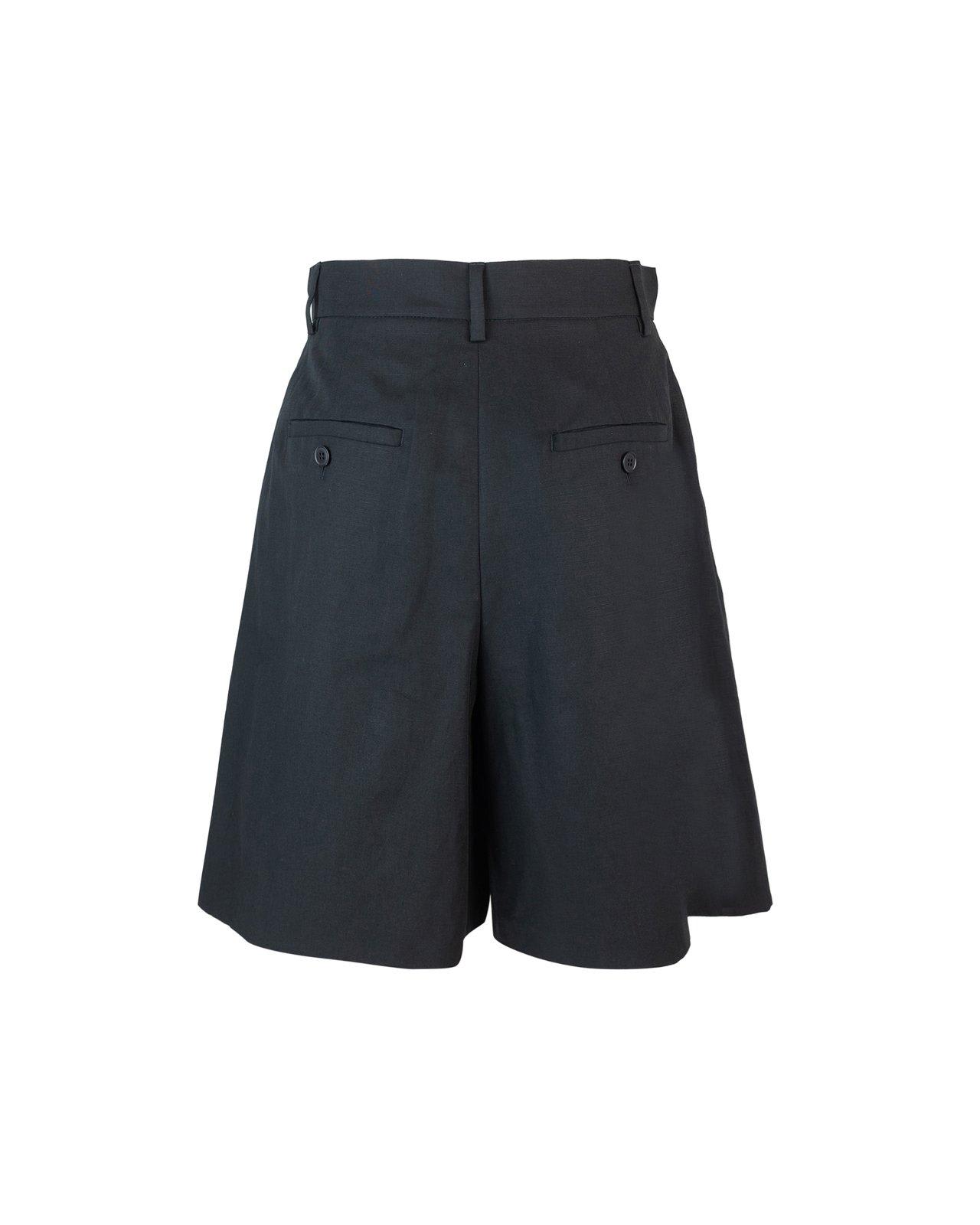 Shop Weekend Max Mara High Waist Shorts  In Black