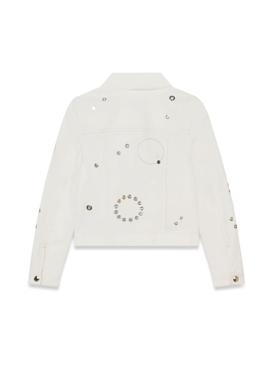 Shop Chloé Denim Jacket In Ivory