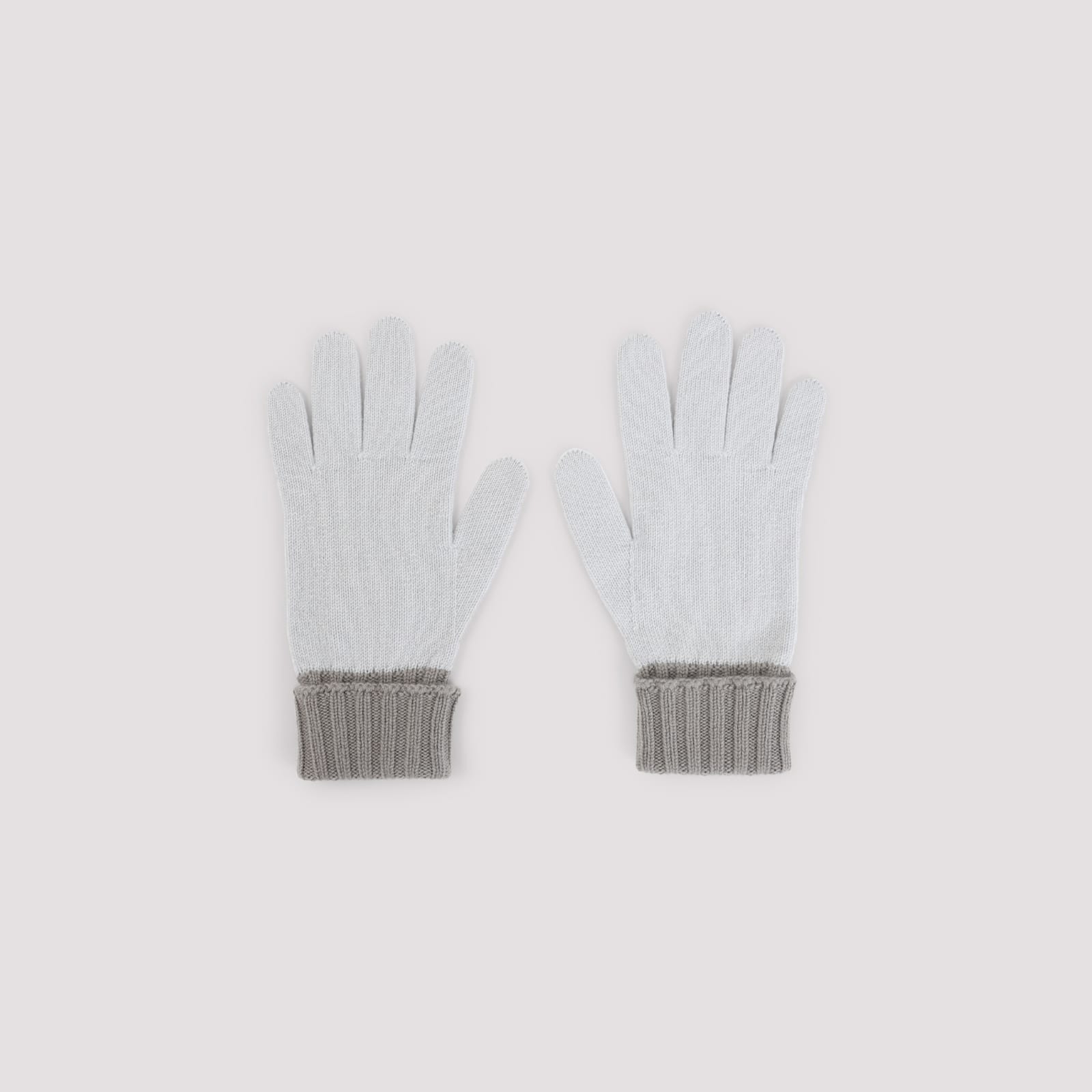 Gucci Gg-jacquard Gloves Knit In Gray