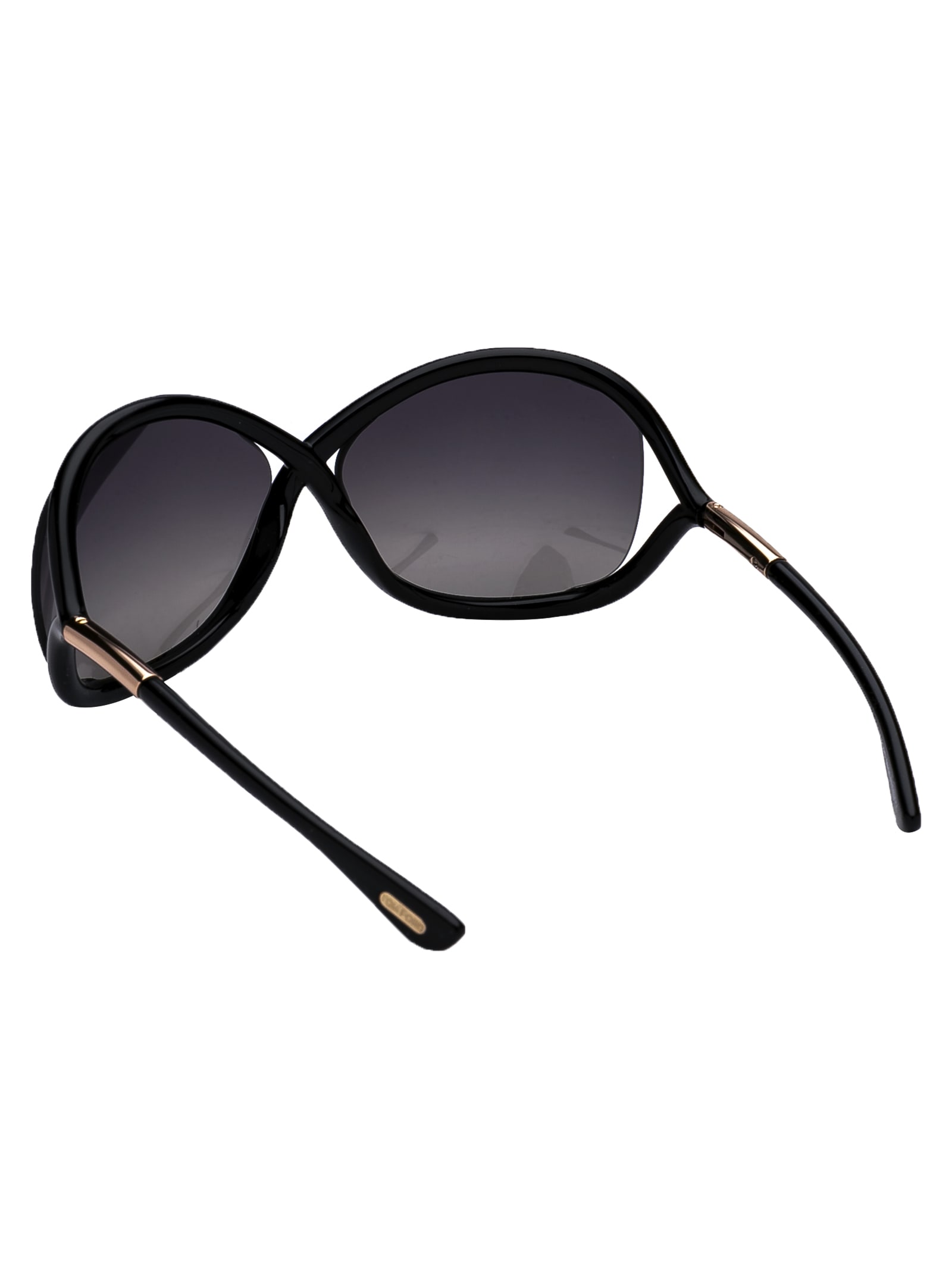 Shop Tom Ford Whitney Sunglasses In 01d Nero Lucido / Fumo Polar