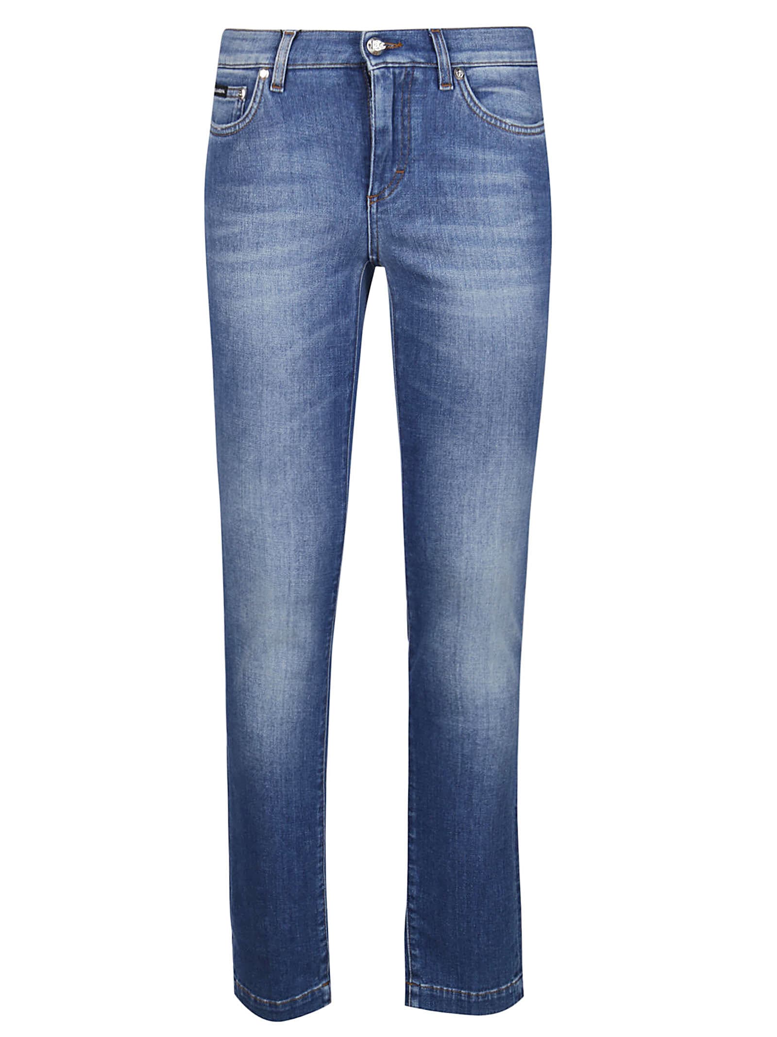 Dolce & Gabbana Light Blue Cotton Jeans In Denim