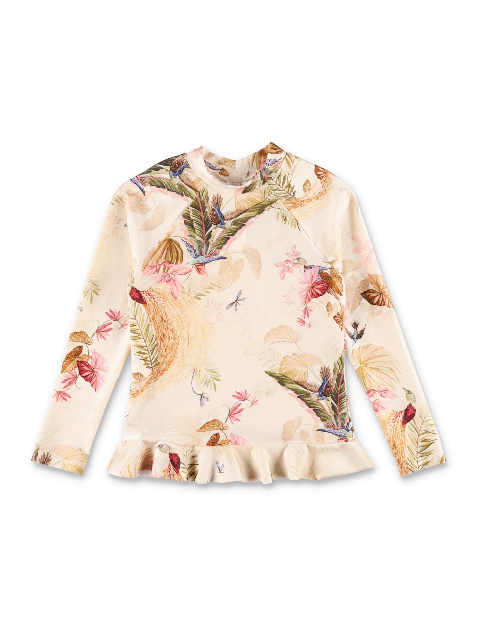 Zimmermann Rhiannon Frill Rashie Top In Multi