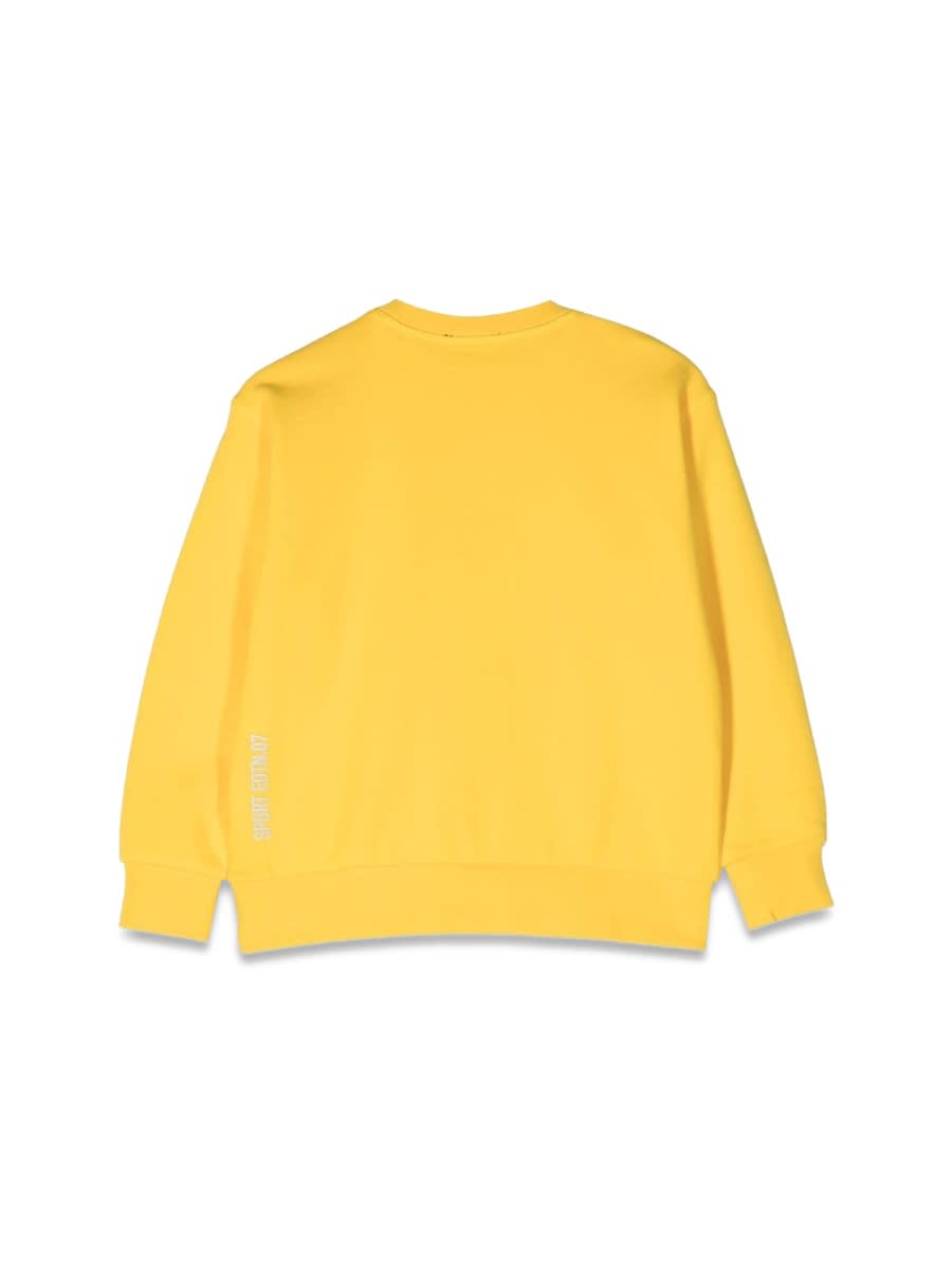 Dsquared2 Slouchy Fit Crewneck Sweatshirt In Yellow