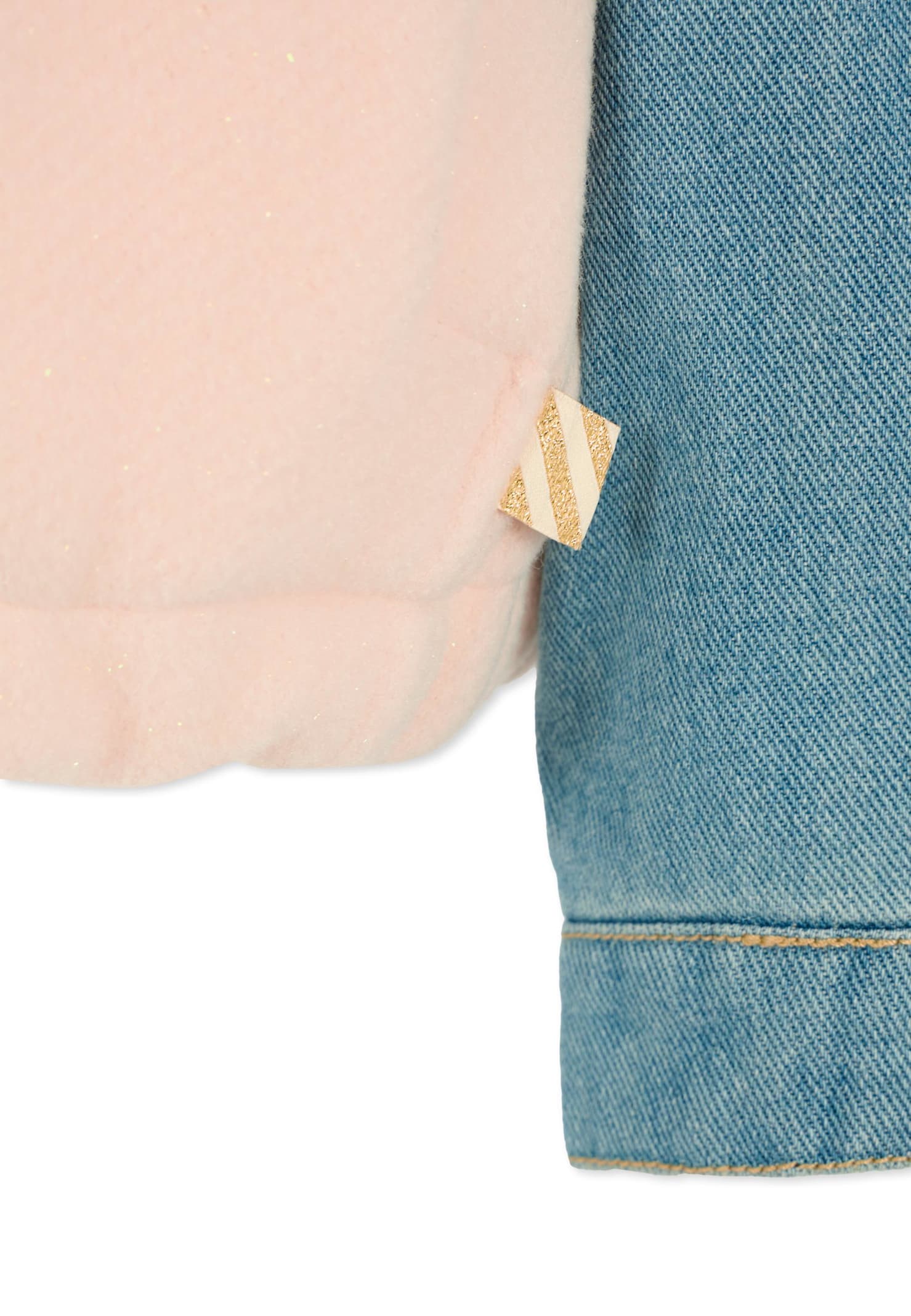 Billieblush Pink Jacket For Girl With Writing In Multi