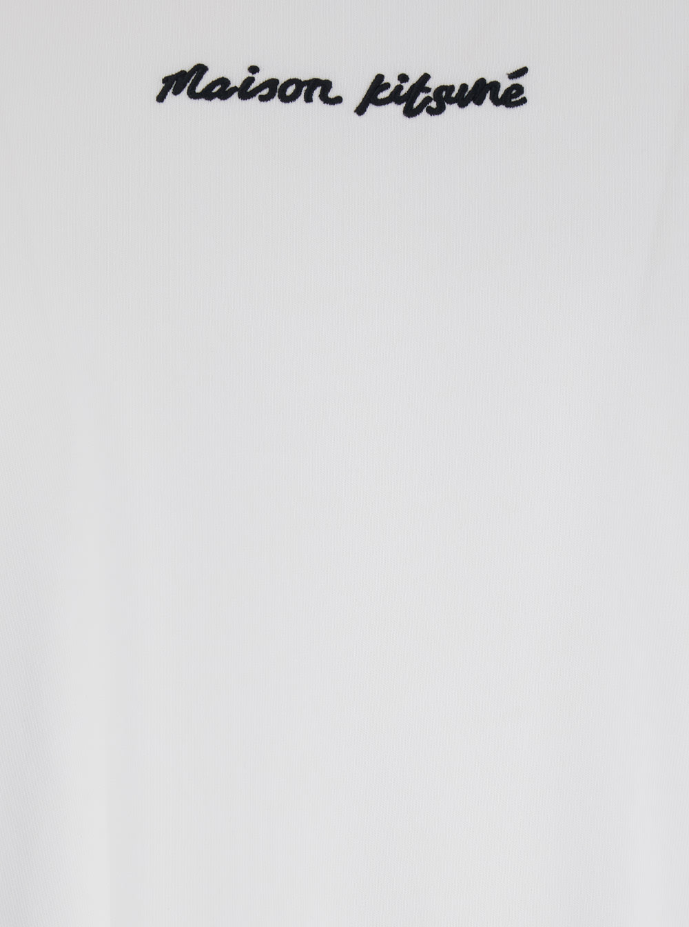 Maison Kitsuné Maison Kitsune Line Handwriting Oversized T-shirt In White