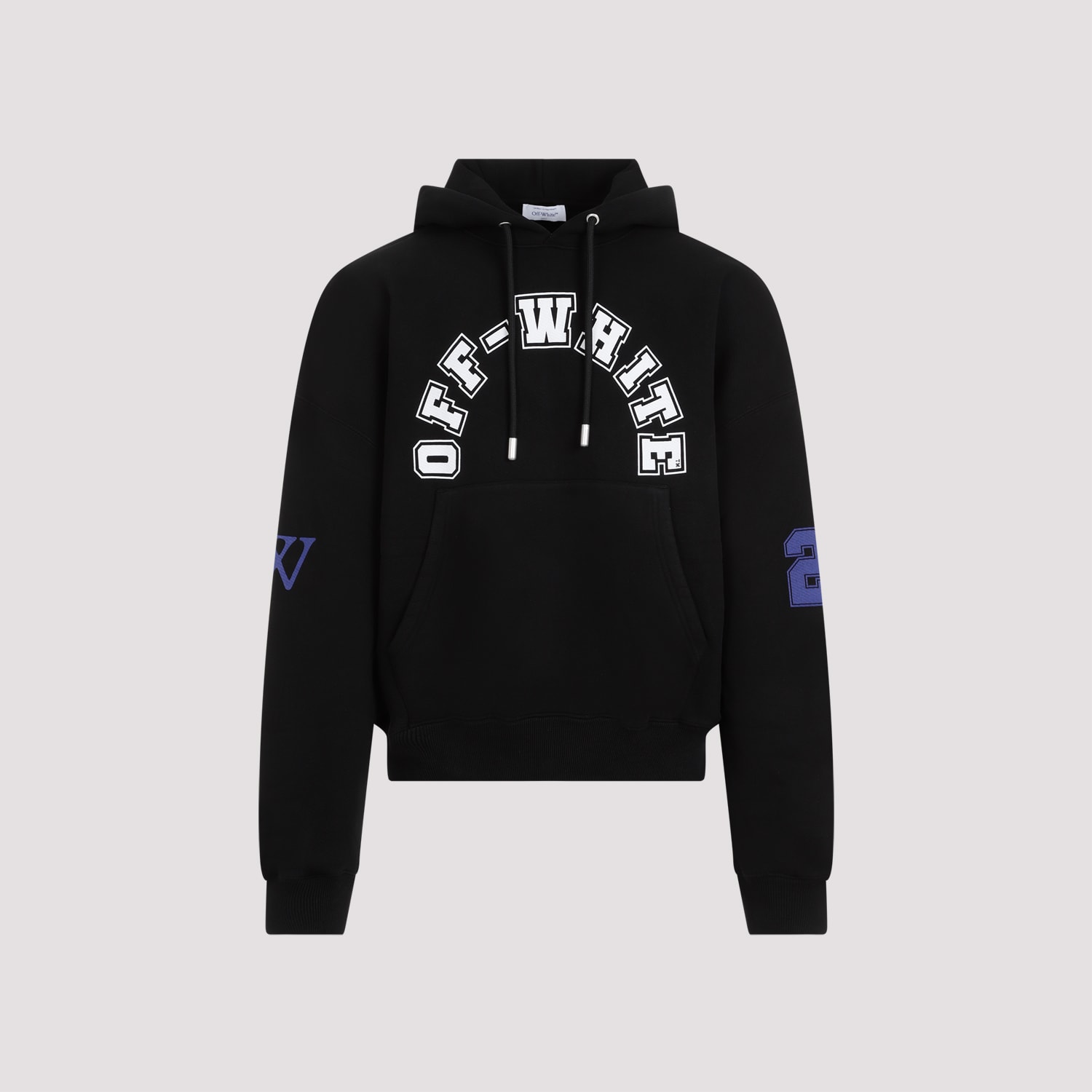 Shop Off-white Football Over Hoodie In Black White