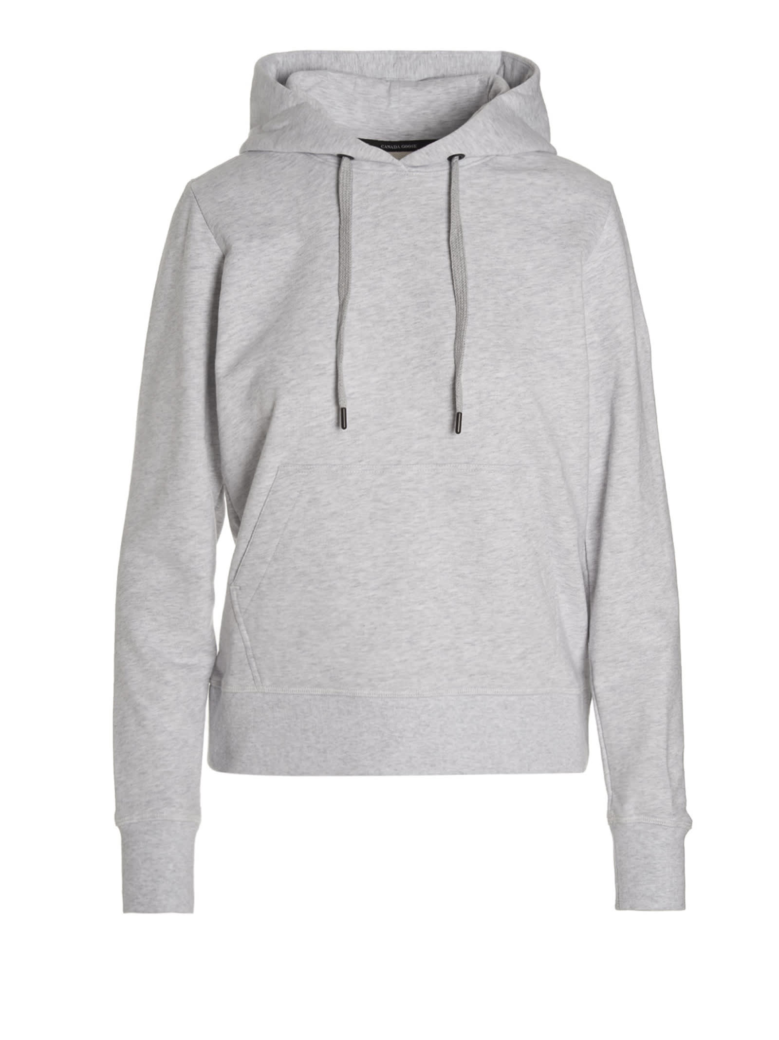 Canada Goose Muskoka Logo-embroidered Cotton-jersey Hoody In Gray