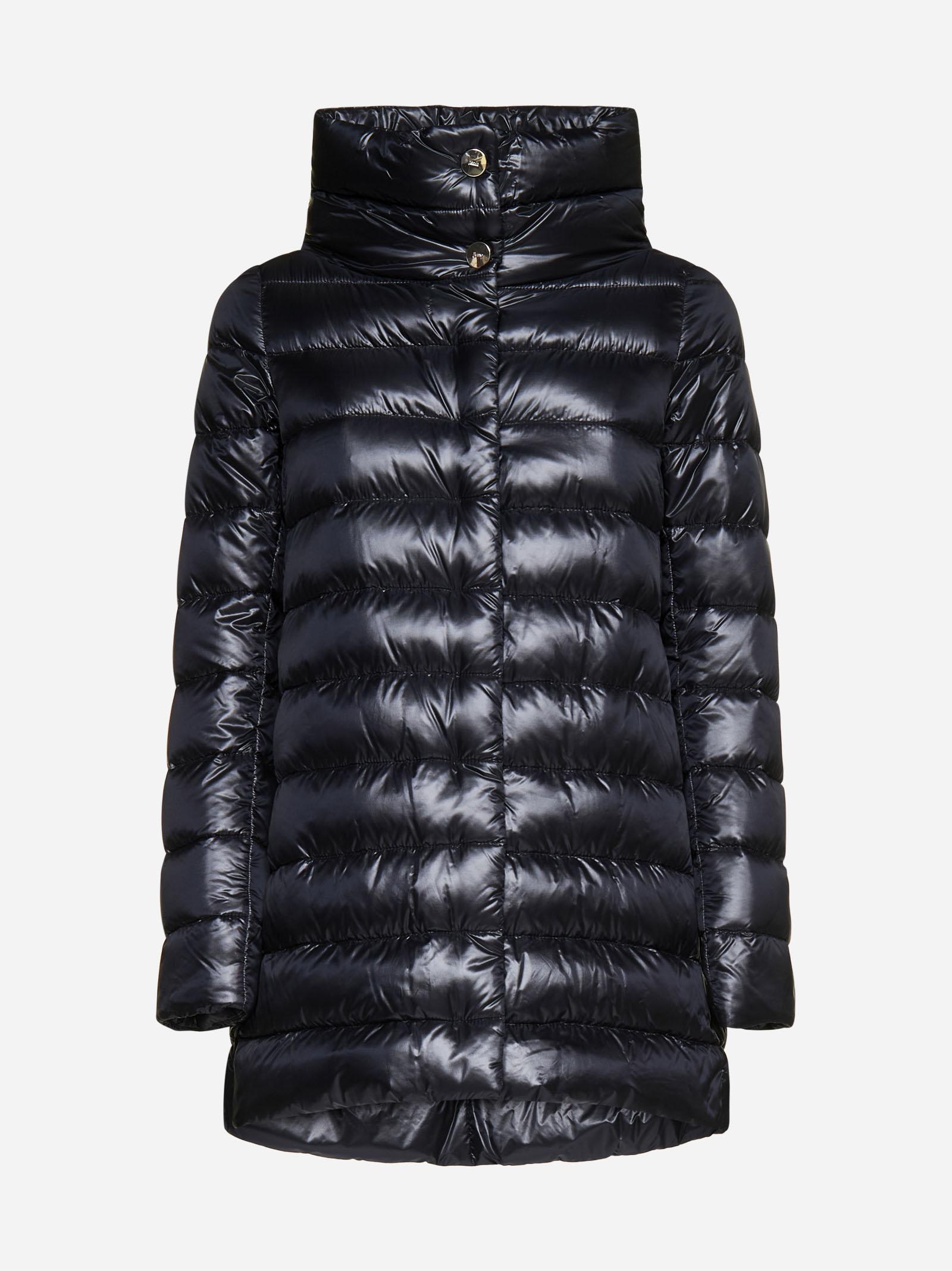 Herno Amelia Quilted Nylon Down Jacket In Nero