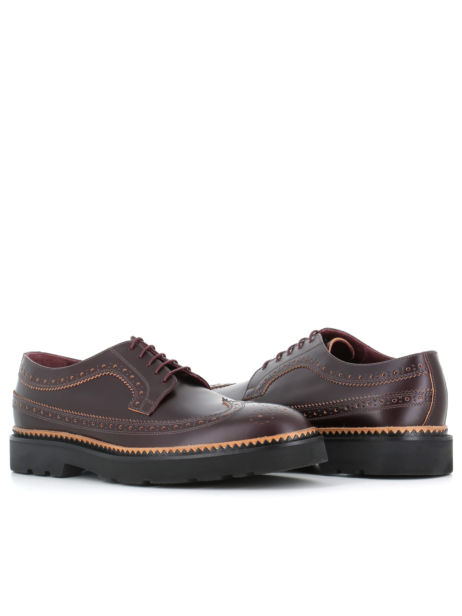 Shop Paul Smith Brogue Count In Bordeux