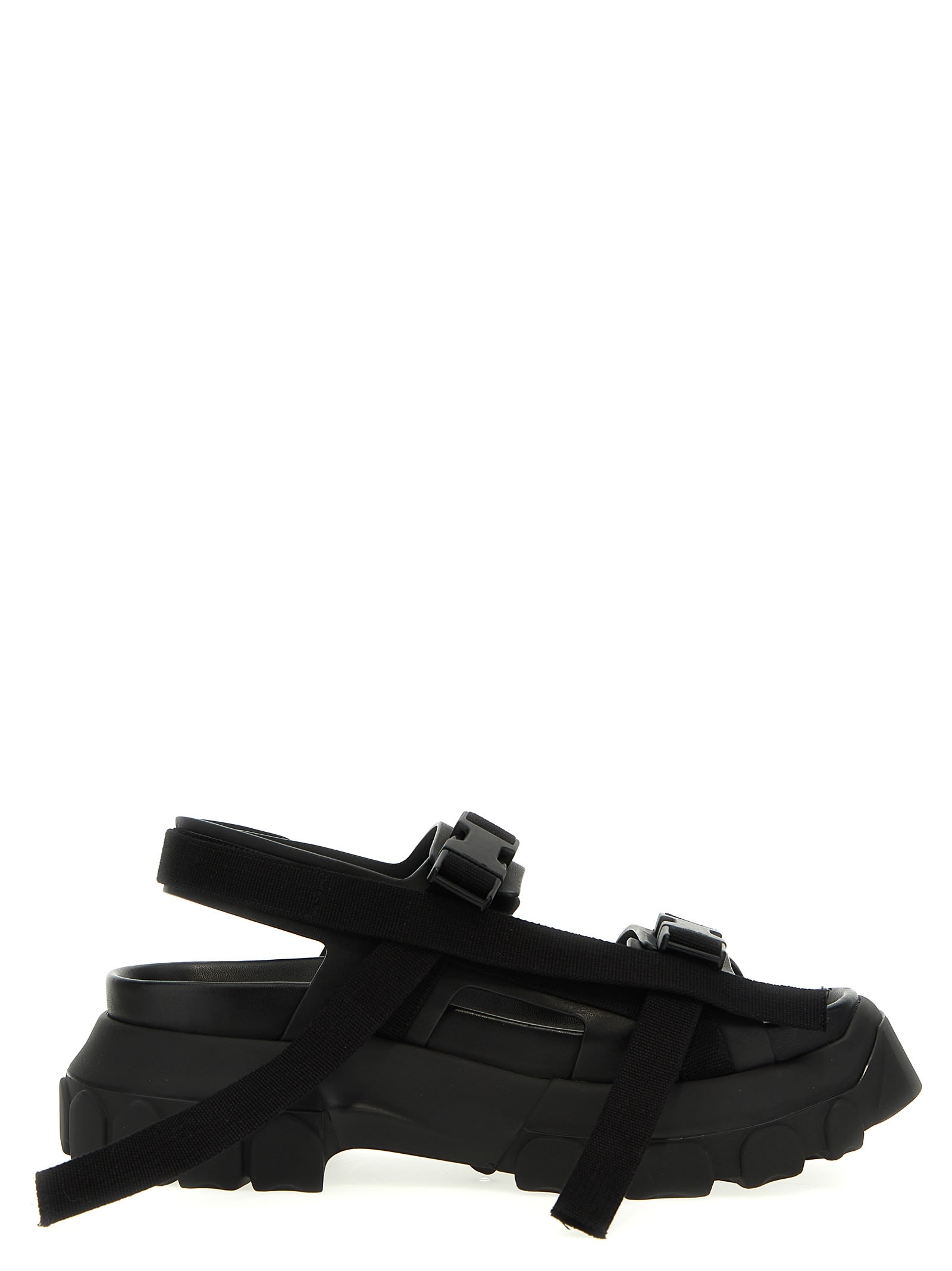 Shop Rick Owens Tractor Sandals In Black