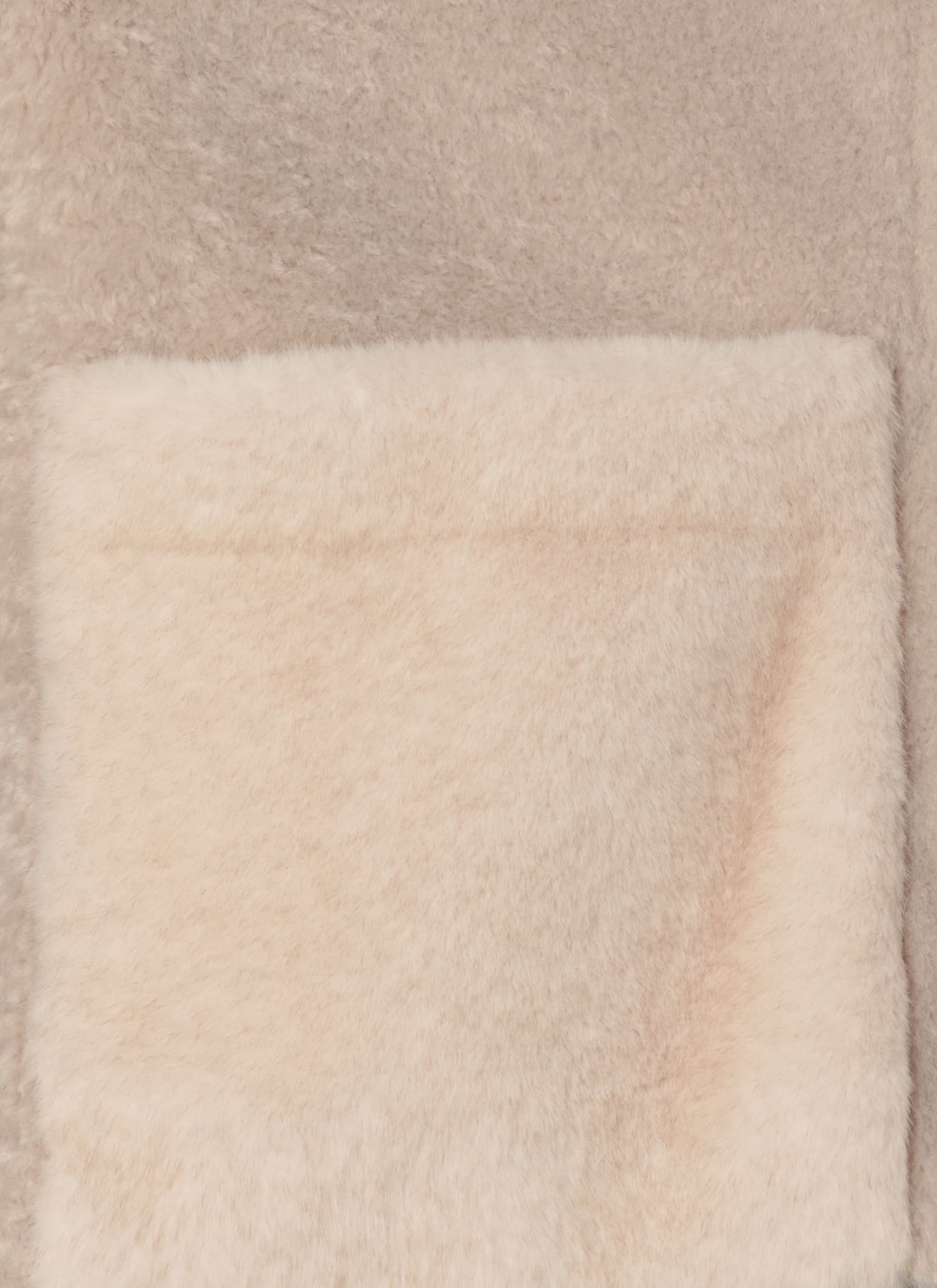 Shop Bully Synthetic Fur Jacekt In Beige