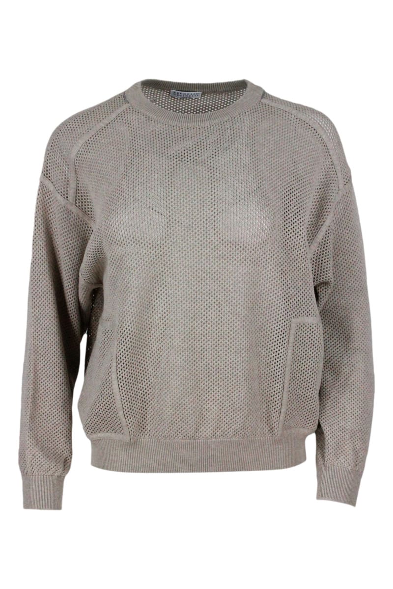 Brunello Cucinelli Sweater With Micro-mesh