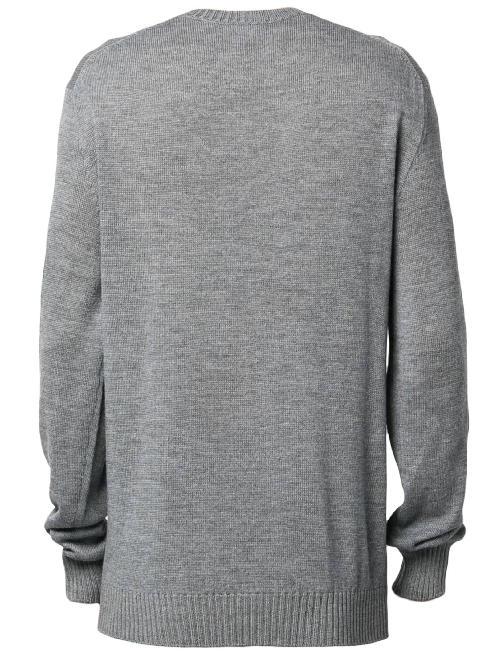 Jil Sander Crew-neck Wool Jumper In Grey