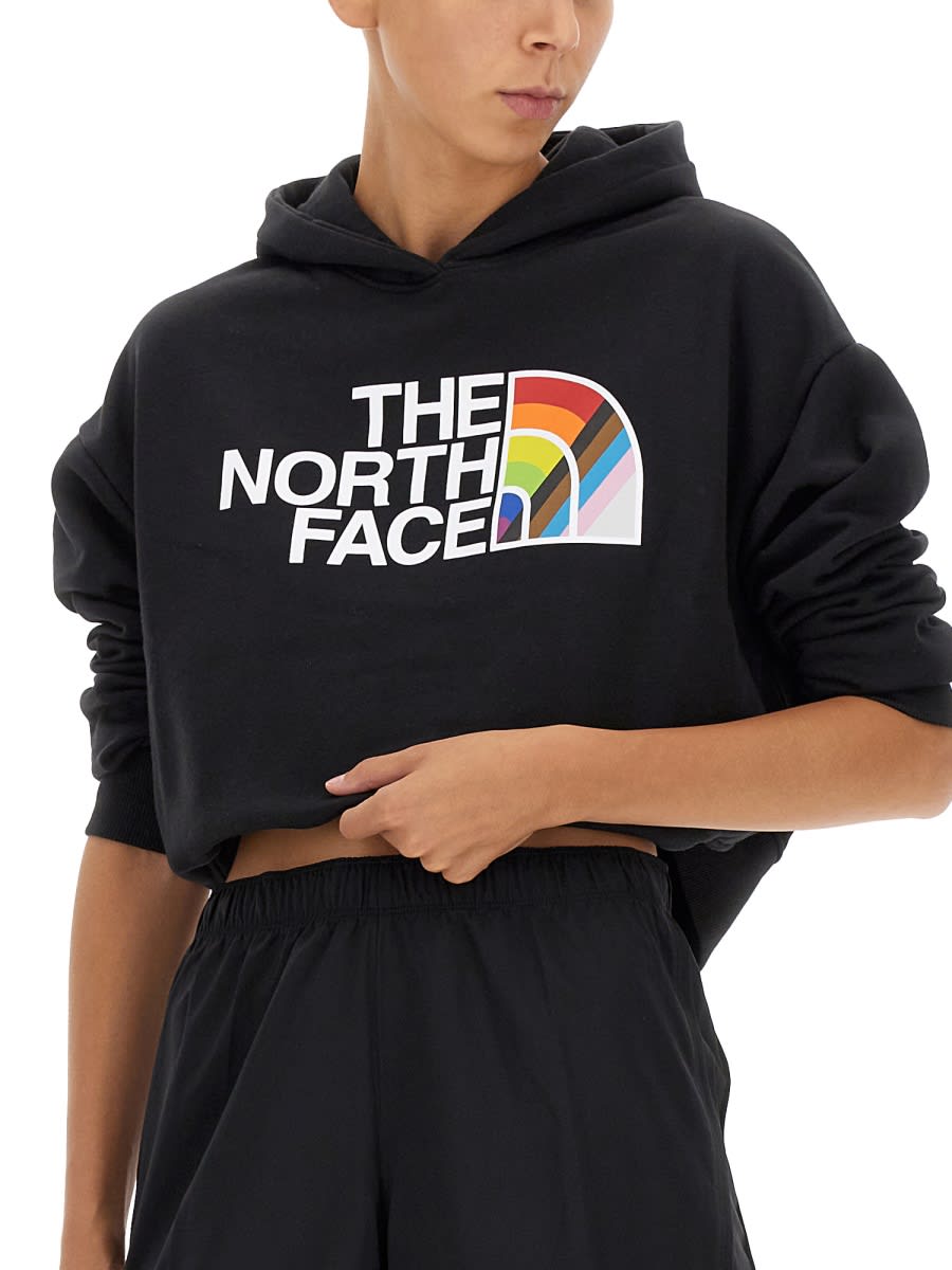Shop The North Face Sweatshirt With Logo Print In Black