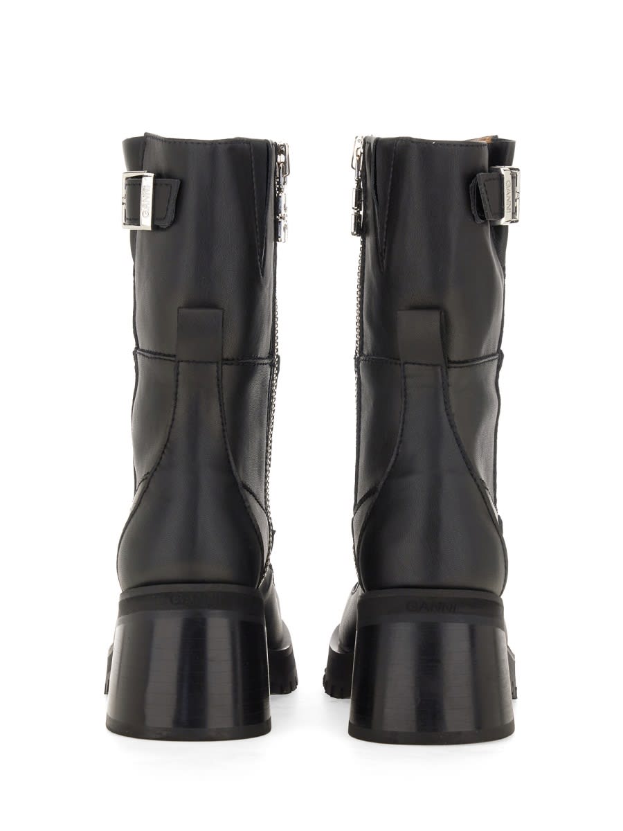 Shop Ganni Buckle Boot In Black