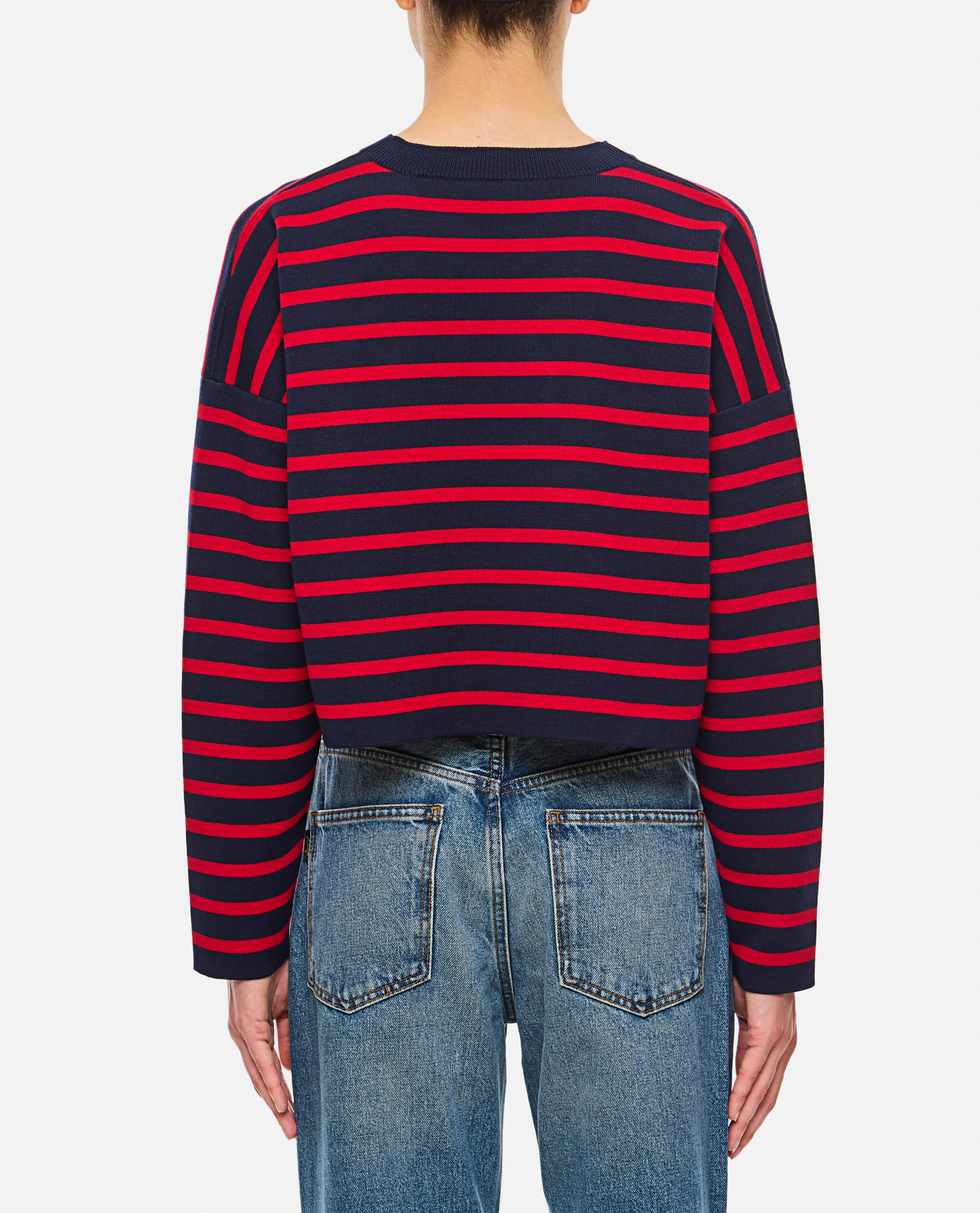 Shop Loewe Anagram Sweater In Red