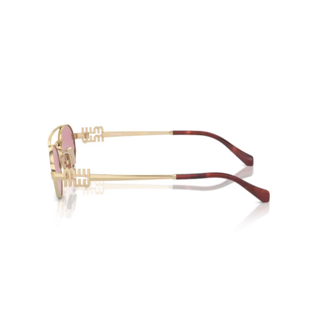 Miu Miu Metal Oval Sunglasses