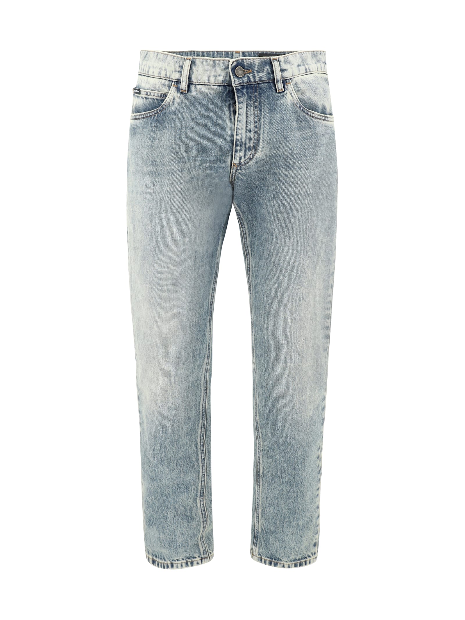 Worn-effect Jeans