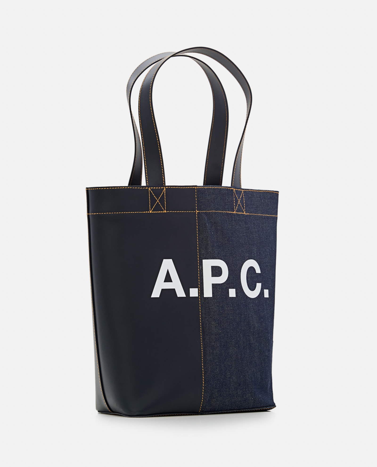 Shop Apc Tote Axel In Blue