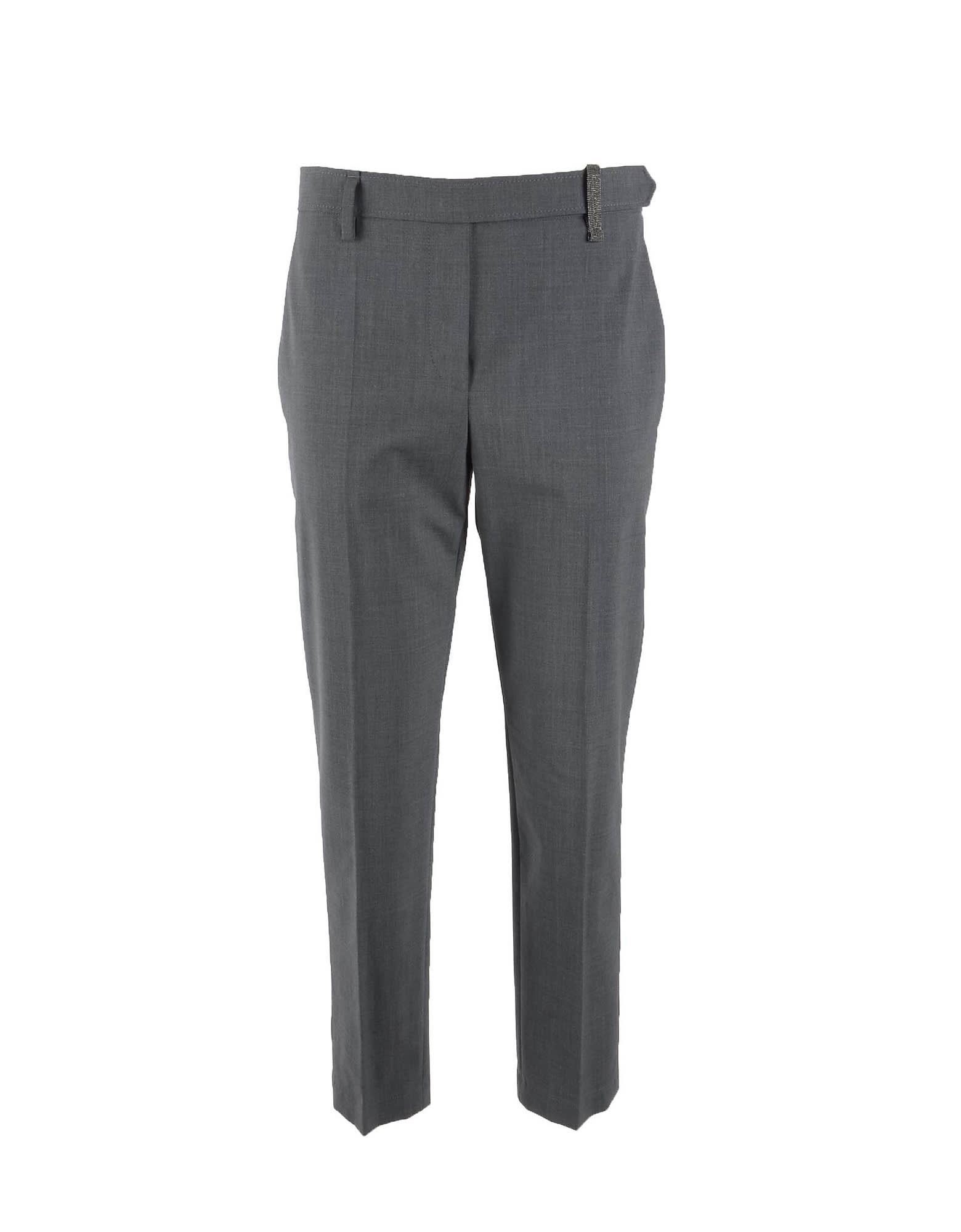 Brunello Cucinelli Womens Gray Pants