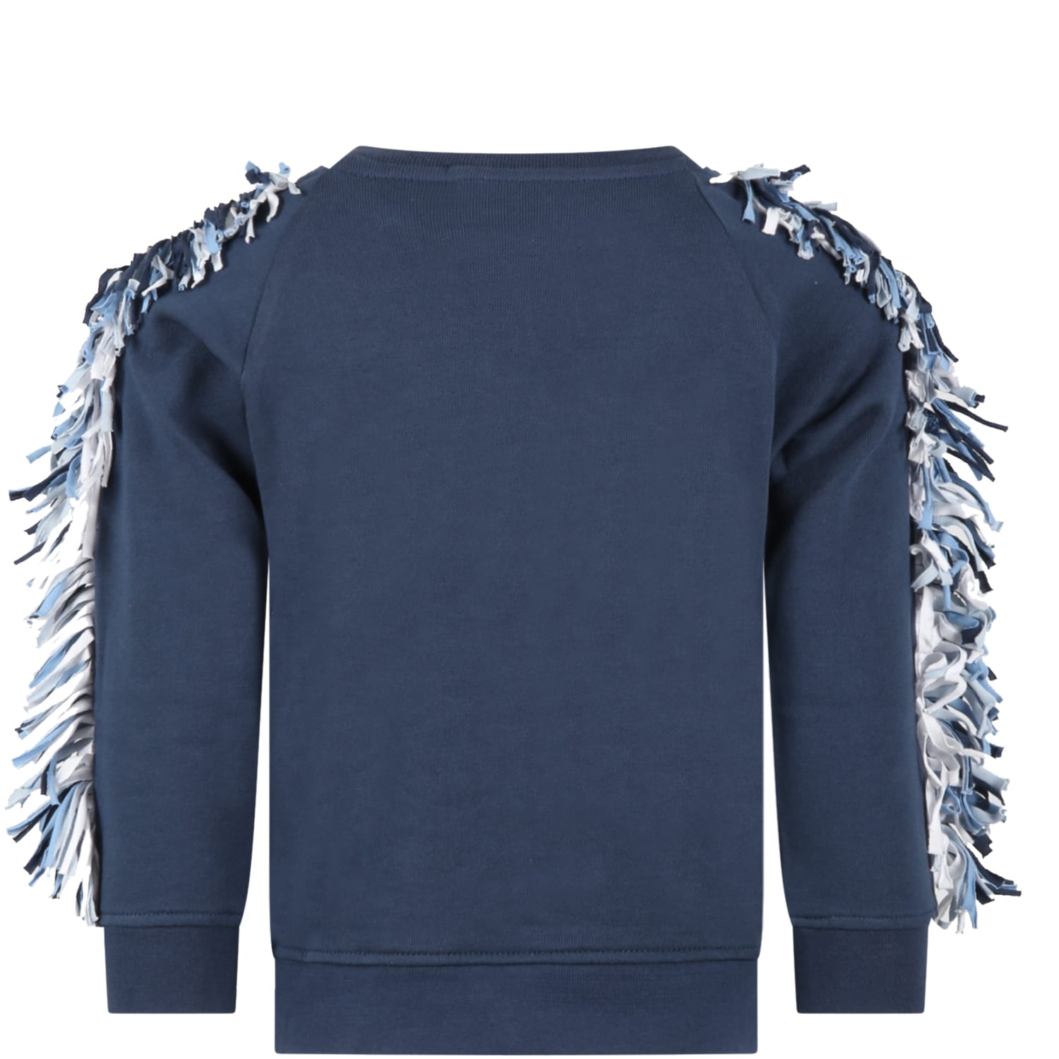 Shop Stella Mccartney Blue Sweatshirt For Girl With Star In C